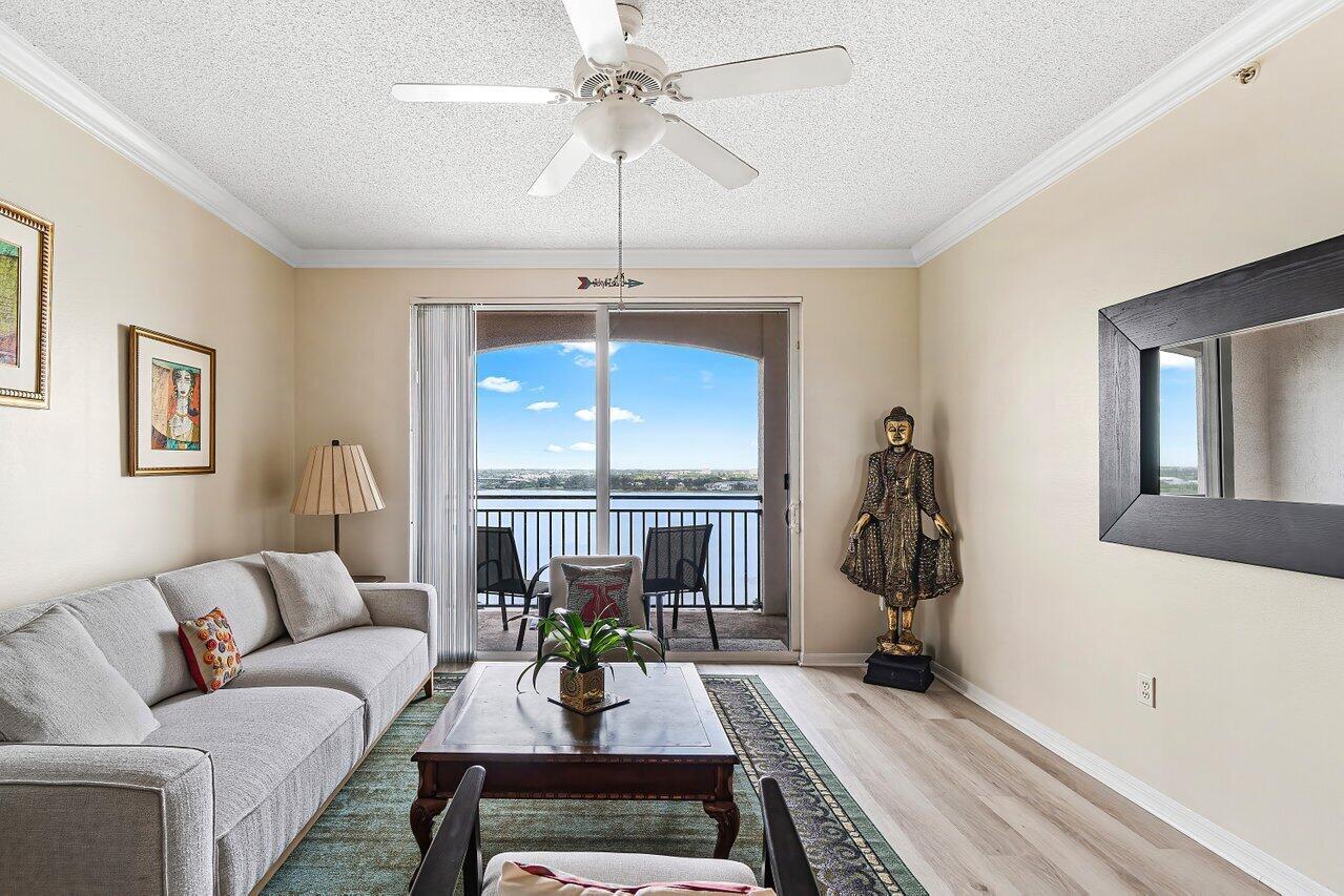 Experience luxury living on the 12th floor in Downtown West Palm Beach! This 12th Floor Luxury Condo offers 2BR/2BA, updated kitchen, stainless steel appliances and granite counter tops with updated flooring throughout. Available fully furnished. Enjoy resort style amenities including a 24-hour front desk concierge, pool w/jacuzzi, firepit, BBQ grill area, gym, sauna, social room w/TV, bar & billiard table, cyber business center, bike storage, & gated covered parking. EV charging available. Can rent right away! Located minutes to Palm Beach Intl Airport, I-95 & the Brightline and Tri-Rail as well as local colleges and universities. Enjoy shopping, dining and entertainment at City Place, Clematis Street & Flagler Drive. Seller to pay assessment in full at closing.