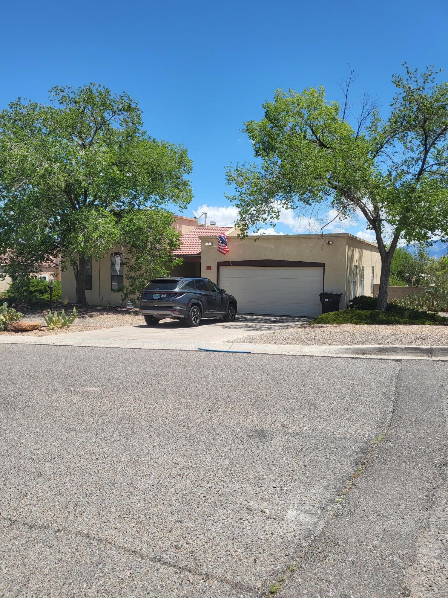 Great 3 bedroom home with good size living areas. Covered and open patio with mountain views. ez care yard. Ceiling fans in living area. Sky lights in kitchen, entry and hall bathroom make for a bright home. Double walk-in closets in the primary bedroom. Custom Home