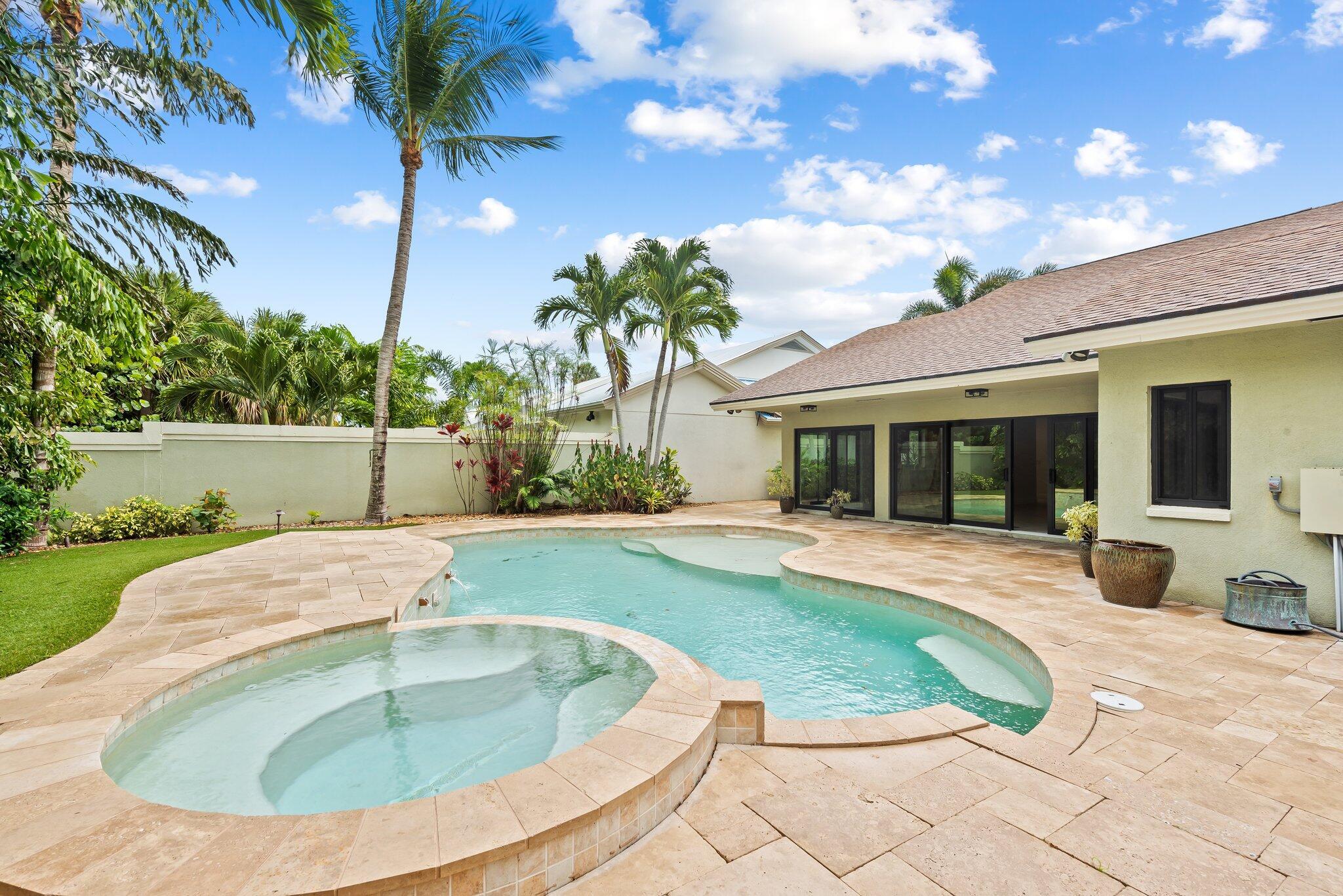 Welcome to your serene escape ''The Ridge at the Bluffs''This delightful single-story, single-family home, situated on a peaceful oversized and cul-de-sac, lot features a NEW metal roof being installed and unparalleled living experience, just steps to the beach. With all impact windows and doors complemented by plantation shutters throughout, the residence ensures both security and style.Spanning 1,889 square feet, this charming home features a well-thought-out split bedroom plan, high vaulted ceilings, open floor plan with three spacious bedrooms and two modern bathrooms. The inviting kitchen is a culinary haven, boasting wood cabinets, gleaming granite countertops, and top-of-the-line stainless steel appliances. Step outside into your personal paradise. The oversized patio is the perfect spot to enjoy the coastal lifestyle, taking in refreshing southeast breezes off the ocean. Highlighting this outdoor retreat is an open, free-form saltwater pool and spa, equipped with a mesmerizing multi-colored lighting system that sets the mood for any occasion. Travertine marble driveway, walkway, and patio areas not only enhance the home's elegance but also provide Florida's quintessential blend of form and function with total privacy.
Beyond your private sanctuary, the community offers excellent amenities including a clubhouse, tennis and pickle ball courts, and a vibrant community center, ensuring there is always something to engage in.
Embrace the warmth of this inviting home, where comfort meets elegance and every detail is designed for enjoyable living. Come and experience the perfect balance of tranquility and activity that 141 Sand Pine Drive effortlessly provides. This is where your dream Florida lifestyle begins.