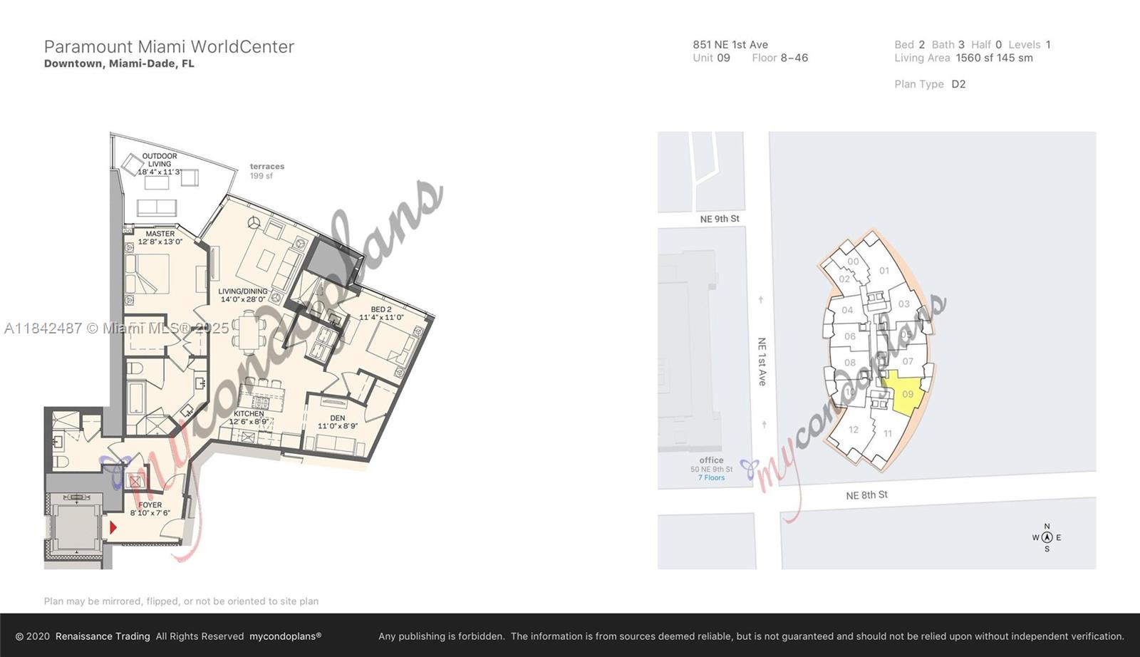 851 NE 1st Ave #2309, Miami FL 33132