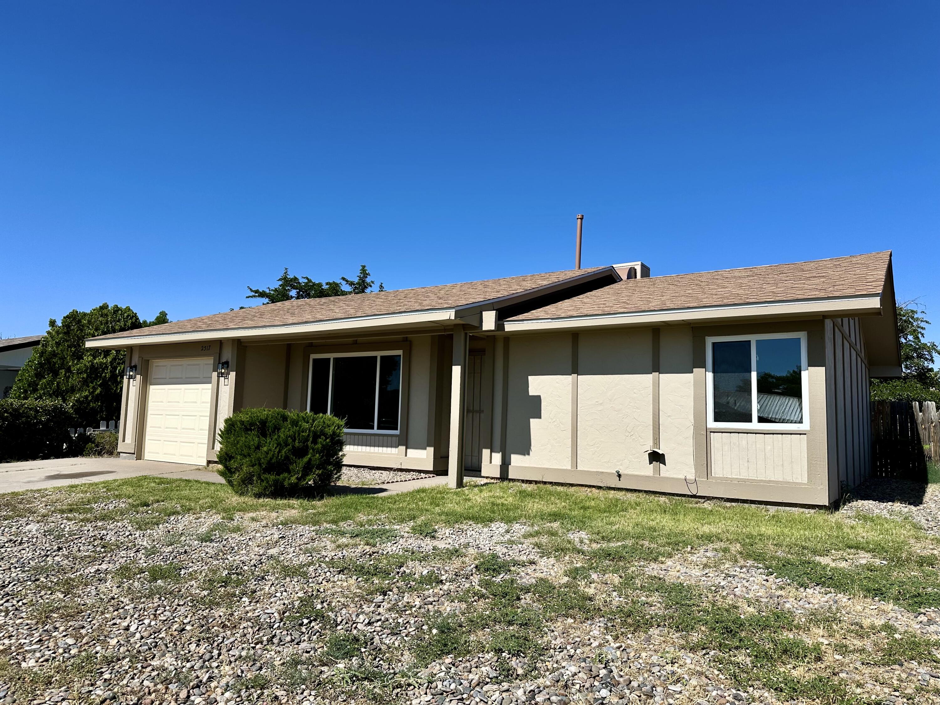 Welcome home to this beautifully remodeled home. This home has a ton of new features such as new roof 8 yr warranty (installed 5/25), new paint inside and outside (painted 5/25), new water heater (installed 7/25), new windows with lifetime warranty ( installed 6/25), new flooring (installed 7/25), new kitchen and bath (installed 7/25), new appliances as of 7/25, granite counters in kitchen and bath, new swamp cooler as of 7/25, new lighting etc. This home is a great value. Schedule your showing before it's gone.