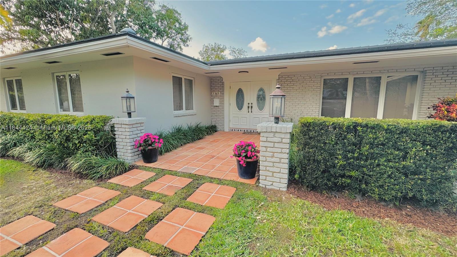 Bright, spacious and beautifully updated family home in sought after Pinecrest neighborhood within a short walk to top rated Palmetto schools. On a quiet street, this beautiful home features quality updates throughout. French doors all around overlooking the oversized pool and private patio great for family and entertaining with built in bbq and wet bar.  New roof.