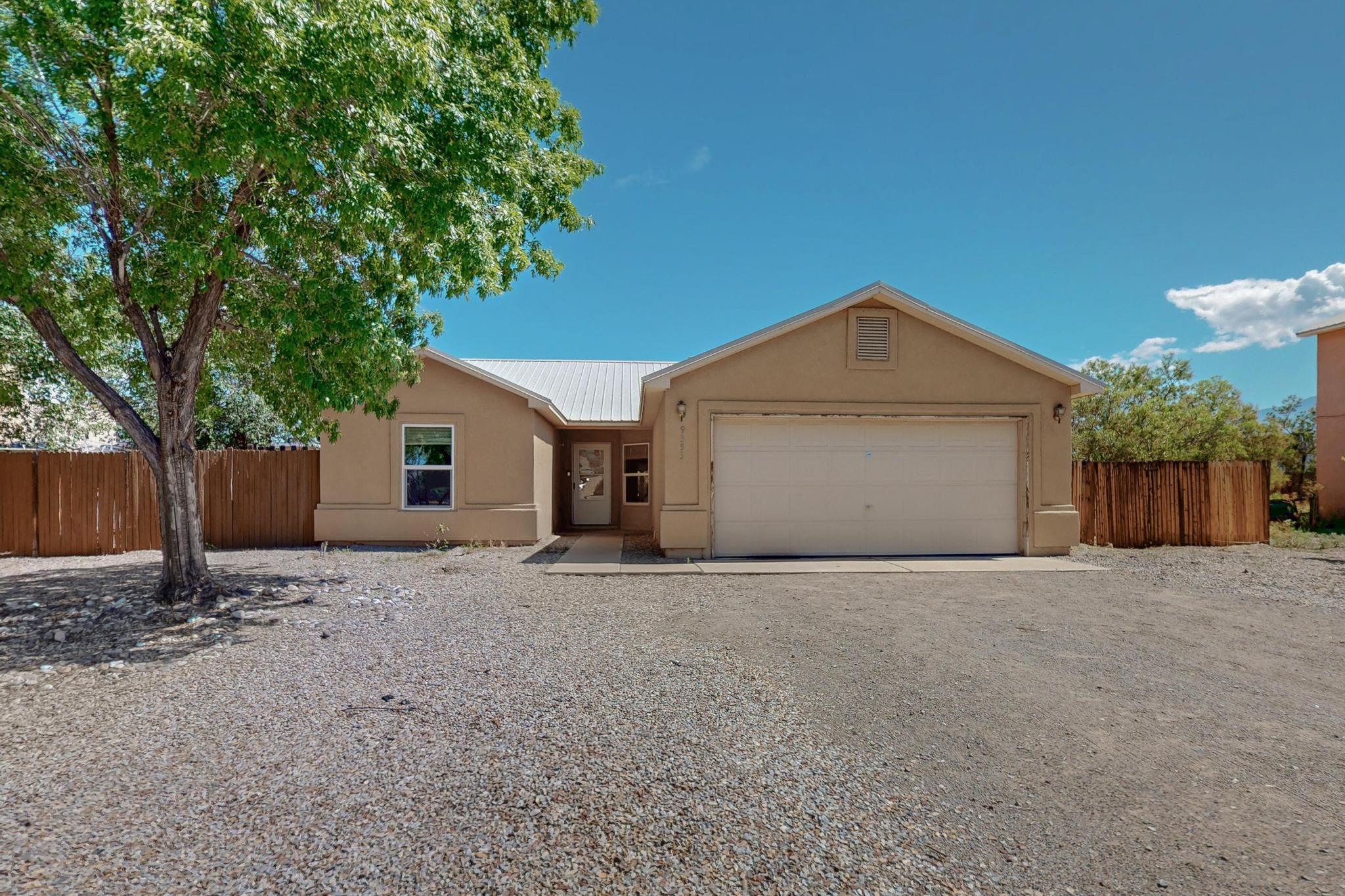 A must see beautiful 1,460 sq ft 3 Bedroom, 2 Bathroom home in a private community in the North Valley.  It has large open floor plan, a large living/dining area plus dining nook, primary bedroom has separate shower with a garden tub, custom 2 car garage, large private walled back yard, landscaped front and back. Great central North Valley location with easy access to schools, shopping, rail runner commuter and access to Paseo Del Norte and within minutes of Balloon Fiesta Park.  Come see for yourselves.  Motivated Seller will entertain all offers.