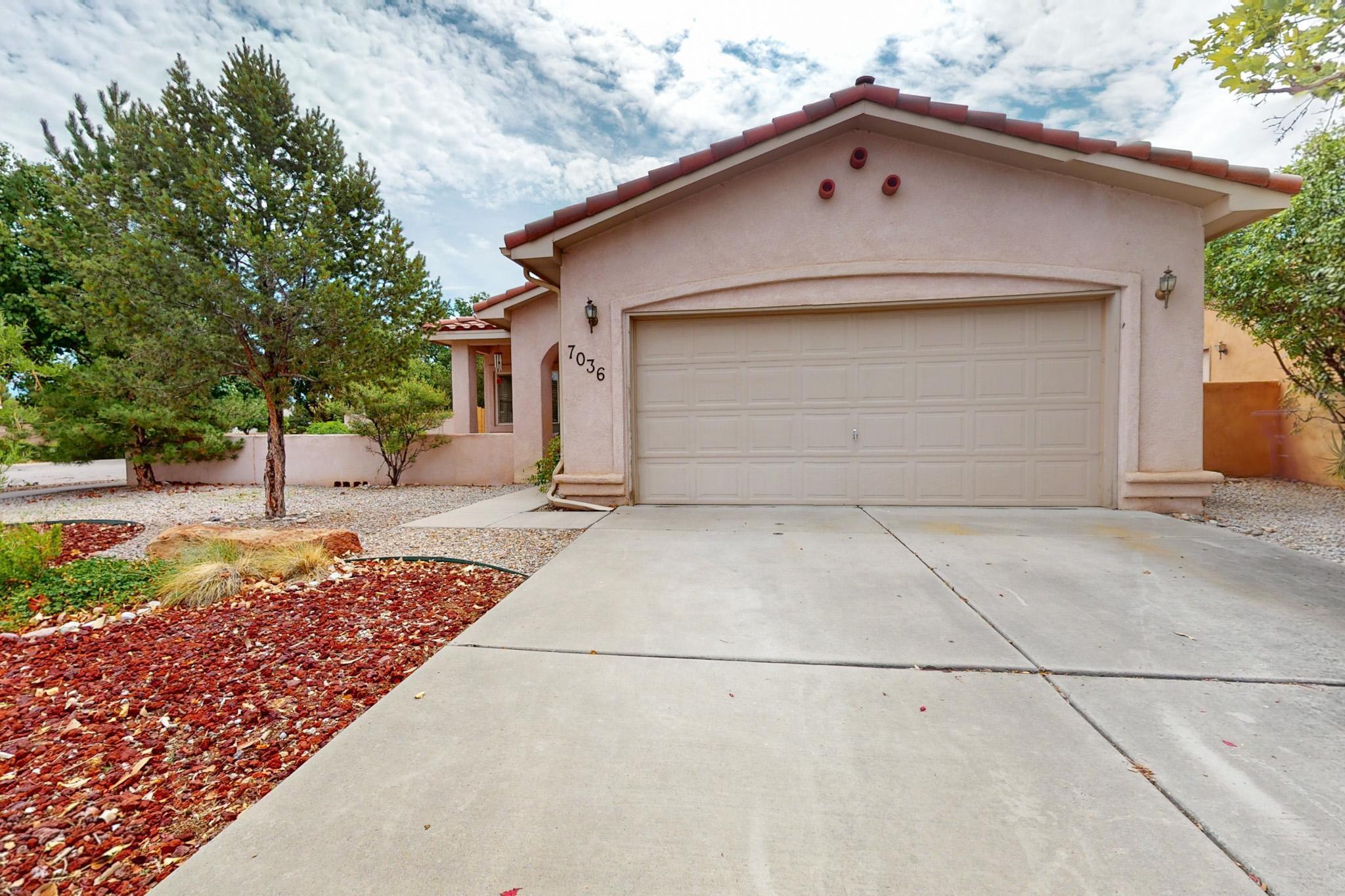 Welcome to this beautifully maintained 3 bedroom, 2 bathroom home in the highly desirable Vista Del Norte Neighborhood.  This charming single story property features an open concept living and dining area with soaring ceilings, abundant natural light and a cozy fireplace.  Built in shelving and drawers in the closets, refrigerated air and a spacious primary suite all add to the comfort of this home.  Located near parks, walking trails and with quick access to I25, this North Valley gem is move in ready.  Schedule your tour today!