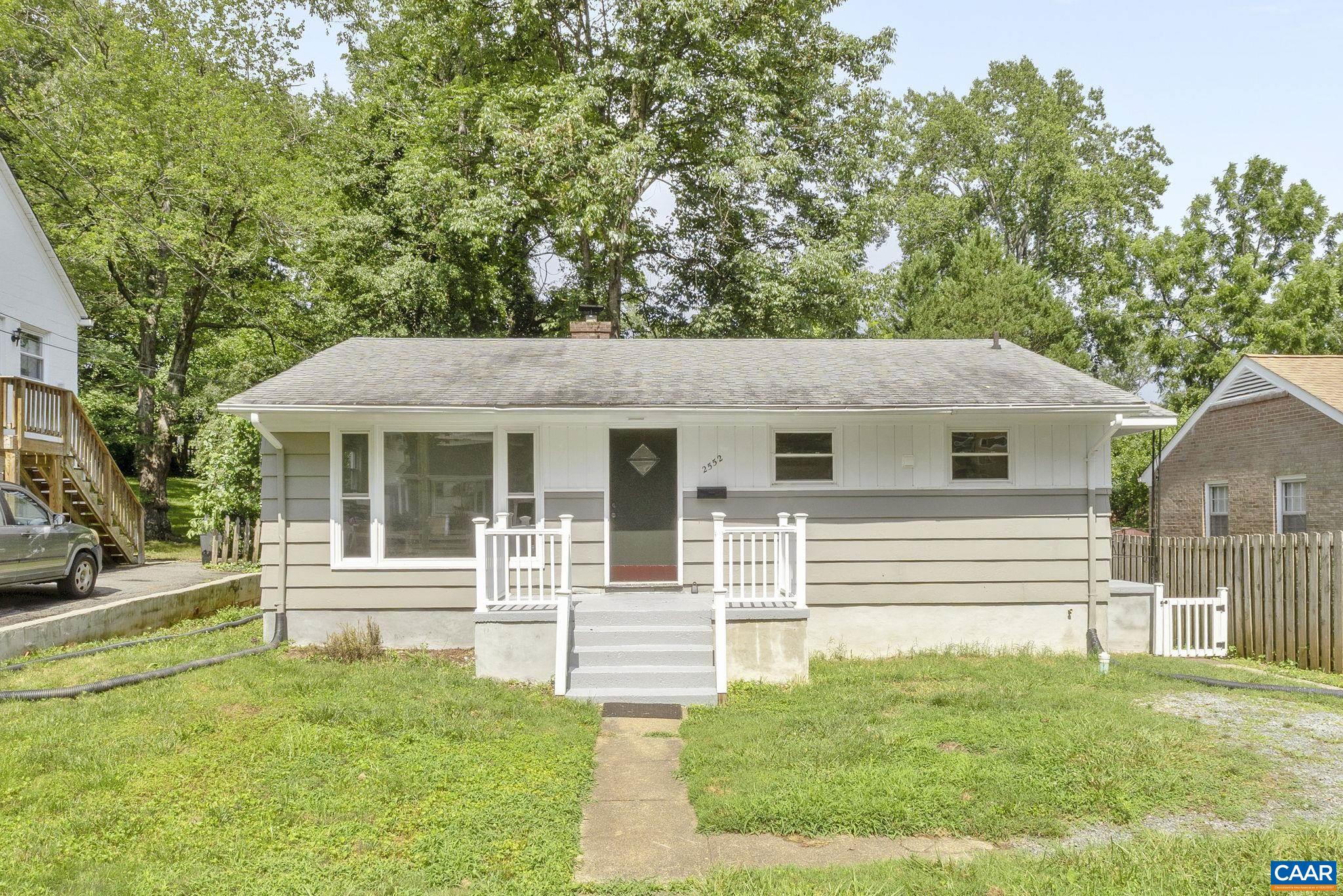 This charming 1957-built home, located in the highly desirable Fry’s Spring neighborhood, offers 3 bedrooms and 1 bathroom across 1,008 sq ft of one-level living space. Thoughtfully updated with a brand-new water heater, fresh paint throughout, and hardwood floors that add warmth and character. The kitchen and bathrooms have been updated, blending the perfect mix of vintage charm with contemporary touches. A large picture window highlights the living room, flooding the space with natural light and creating a bright and inviting atmosphere. The basement presents loads of potential for additional living space, a workshop, or storage. This sweet home has a great, fenced, flat back yard too! A prime location- both pedestrian and bike friendly - to everything Cville, downtown, Rivanna River, parks, shops, and restaurants. This home offers a perfect balance of updates and classic appeal.