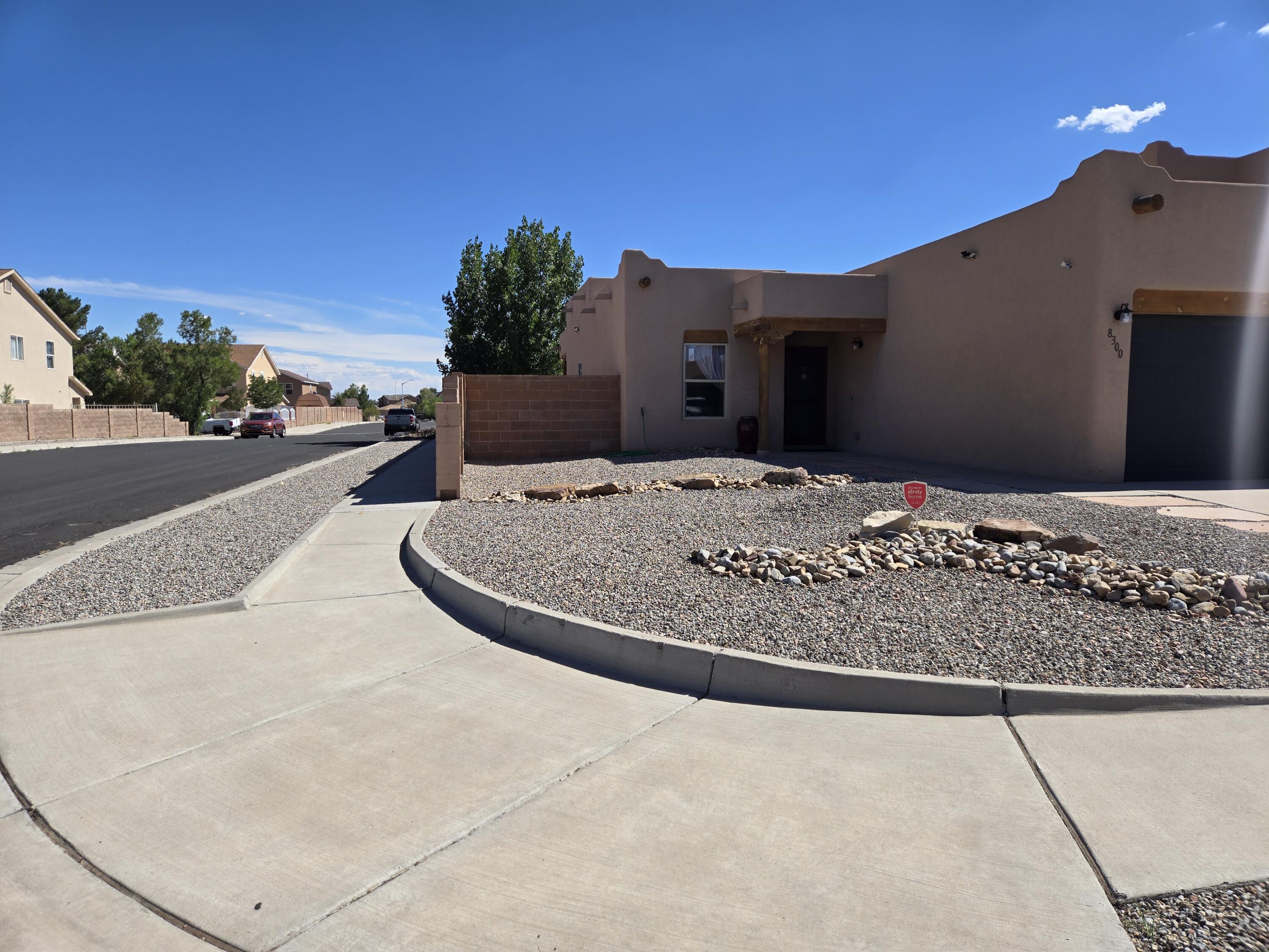 Sold prior to listing. Comfy, light & bright! Single level, corner lot, 3/2, SW style home with high tongue & groove ceilings & refrigerated air! Walk in to an open living space that has a gas fireplace, open to the dining area & kitchen.  Kitchen has stainless appliances, large island, pretty granite and white cabs.  Down the hall is the primary with a large walk in closet, spacious full bathroom with a custom shower, separate tub.  Yards are low maintenance,  Backyard has turf and a separate bonus side yard area.  Such a beauty!
