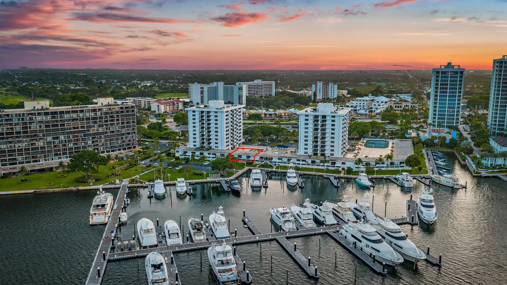 Step into coastal comfort with this beautifully updated 1-bedroom, 1-bath condo nestled in the heart of Old Port Cove, one of North Palm Beach's most desirable waterfront communities. Perfectly positioned on the ground level, this charming residence offers rare walk-out access directly to the pool deck and surrounding amenities, creating the feel of a private villa rather than a typical condo. Whether you're entertaining guests or simply enjoying the Florida lifestyle, this unique feature enhances both convenience and appeal.Inside, the home has been thoughtfully renovated to reflect a clean, modern aesthetic. Newly installed gray wood-look vinyl flooring flows seamlessly throughout the space, complemented by fresh neutral paint and brand-new doors, including updated closet doors, that bring a sense of continuity and style. The kitchen has been fully remodeled and now boasts sleek 2024 stainless steel appliances, including an oven, refrigerator, and microwave&#x14;making meal prep as enjoyable as it is effortless. 

One of the highlights of this unit is the oversized walk-in closet in the primary suite, providing exceptional storage and organization potential. The bedroom opens directly onto a covered balcony with tranquil water views&#x14;an ideal spot for morning coffee, evening wine, or simply unwinding to the sights and sounds of the marina. The bathroom has also been tastefully refreshed, offering a modern and inviting space to start and end your day.

The unit is equipped with accordion hurricane shutters for peace of mind, and a resident laundry room is conveniently located just steps away. The air conditioning system and water heater were both replaced in 2019, offering added efficiency and reliability. Additional features include one assigned covered parking spot in the garage (space #9), ample guest parking for visitors, and generous in-unit storage. The secure, key-access building is complete with elevator access to the deck level, a community library, a conference room, poolside bathrooms, and more. Best of all, you're within walking distance of the marina, the on-site restaurant, and everything this vibrant waterfront enclave has to offer.

Whether you're seeking a full-time residence or a seasonal retreat, this ground-floor gem offers the ultimate blend of location, lifestyle, and modern updates in one of South Florida's most picturesque coastal settings.