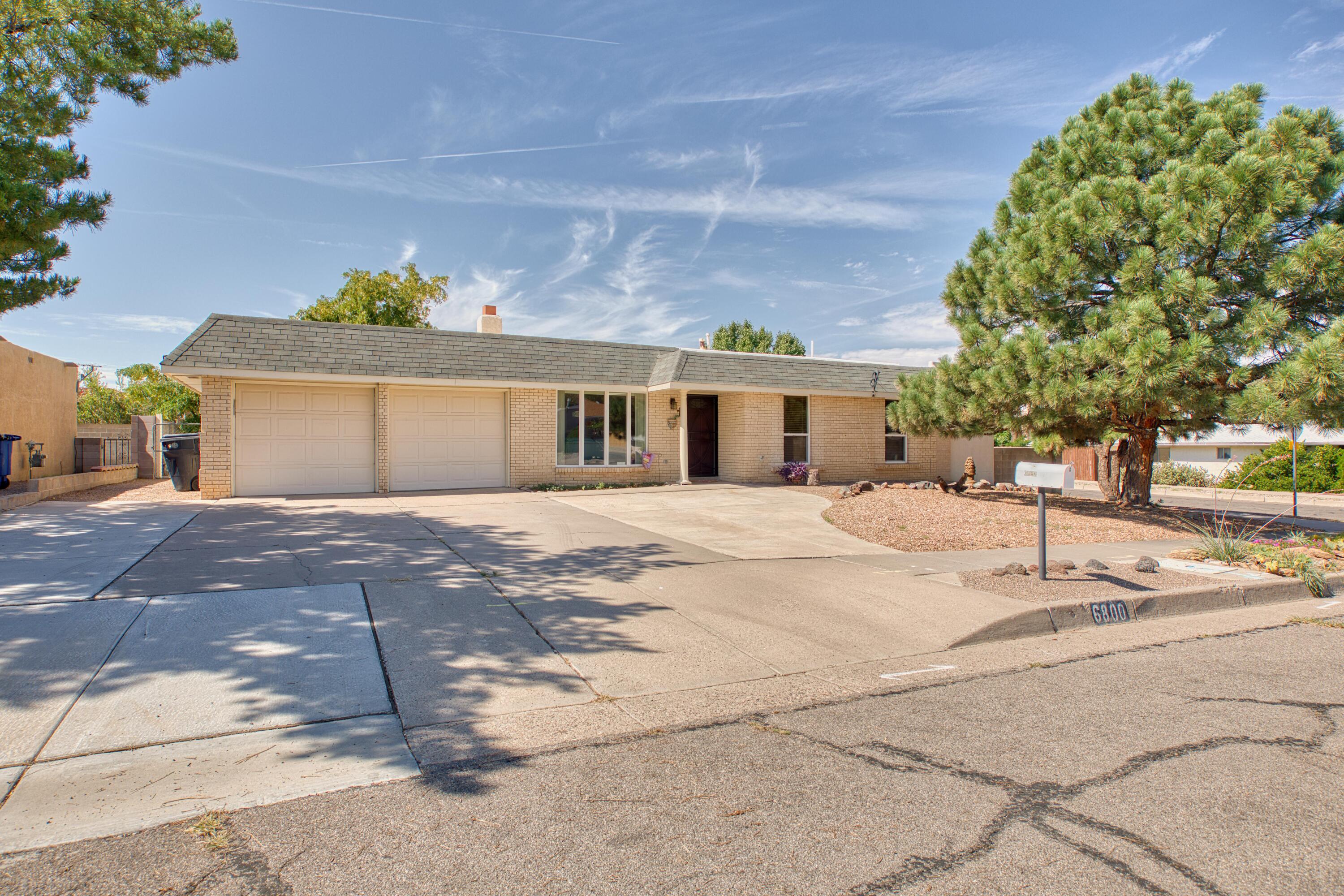Welcome to Academy Acres! This charming single-story home is on a desirable corner lot.The spacious residence features 4 inviting bedrooms, each designed for comfort and relaxation. The primary suite is complete with a walk in closest and a walk in shower. The heart of the home boasts a cozy wood burning Kiva fireplace, perfect for those chilly evenings, creating a warm & inviting atmosphere. The kitchen has plenty of cabinets and beautiful granite counters. Step outside to discover a beautifully maintained grass and fenced backyard, ideal for outdoor activities, entertaining friends & family. The home is situated close to a golf course, restaurants, shopping and more. Make this home yours before its too late!