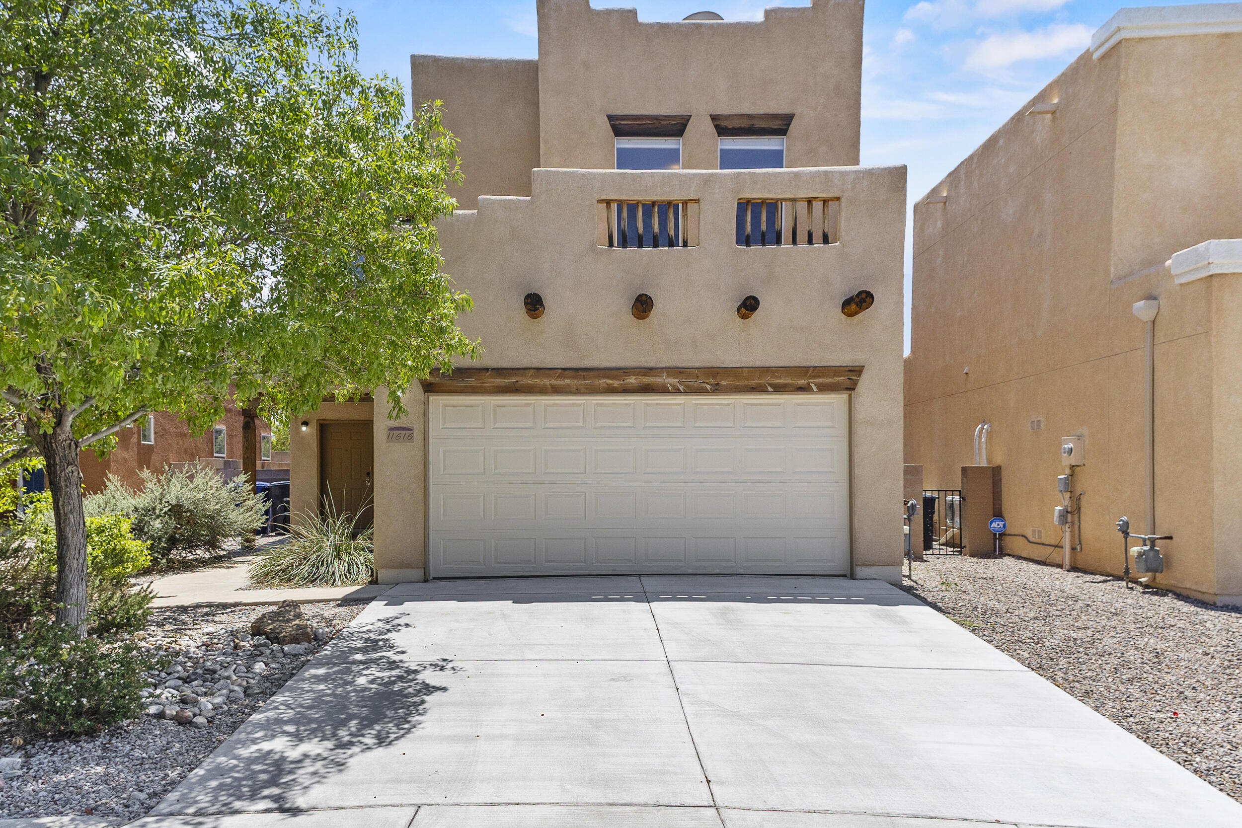 This immaculate home is located in the prestigious gated community of Terracita, near Kirtland AFB, as well as numerous parks, schools, and shopping centers. This home has tons of new updates including new LVP, a fresh coat of brand new paint throughout the entire home, and new fixtures! The great room has beautiful tongue & groove ceilings with wooden vigas and a kiva fireplace to top it off. There have been recent upgrades to the kitchen, flooring , HVAC and roof! This spacious home offers 4 bedrooms and 3 bathrooms, with a very generous sized loft. The downstairs bedroom could also be converted to an office as well. The very roomy upstairs loft would be a great place to hangout and relax. The oversized primary suite is one to see with a brand new custom remodeled tile shower/tub.