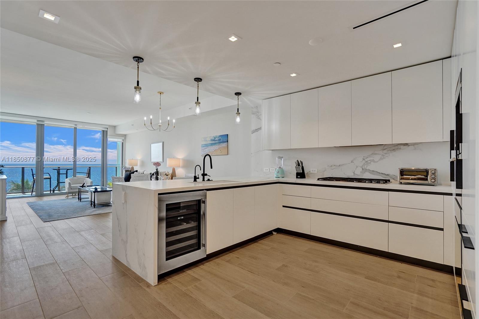 Solemar - newest luxury residences, built 2023 by Related Group. Stunning direct ocean views! Premier oceanfront boutique building, private elevator, flow-through residence featuring 2 primary bedrooms plus den, 2 and a half bath Floor to ceiling views of ocean, sunrise/sunset pools. 400 sq ft of open balcony space. Gourmet kitchen, gas range, italian kitchen cabinetry, sub-zero appliances, wine fridge, expresso/cappaccino machine. Luxury resort style amenities, 24 hour concierge, valet, private beach access, 2 pools, jacuzzi, hammocks, bbq area, state of the art fitness center, yoga & steam room, sauna, cafe, wine cellar, theatre room, game room, equisite lounge area's. Pet friendly, close to the Pompano Pier, Hillsboro inlet, restaurants, shops. Pompano beach Luxury living at its finest.