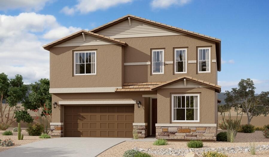 Spacious and accommodating, the two-story Moonstone plan features an open-concept main floor and four charming bedrooms upstairs. Just off the entryway, you'll find a secluded study with a nearby powder room. Toward the back of the home, a great room flows into an inviting kitchen with a center island and adjacent dining room. Upstairs, a loft offers a versatile common area, and a sprawling owner's suite includes an attached bath and walk-in closet. Covered patio also included
