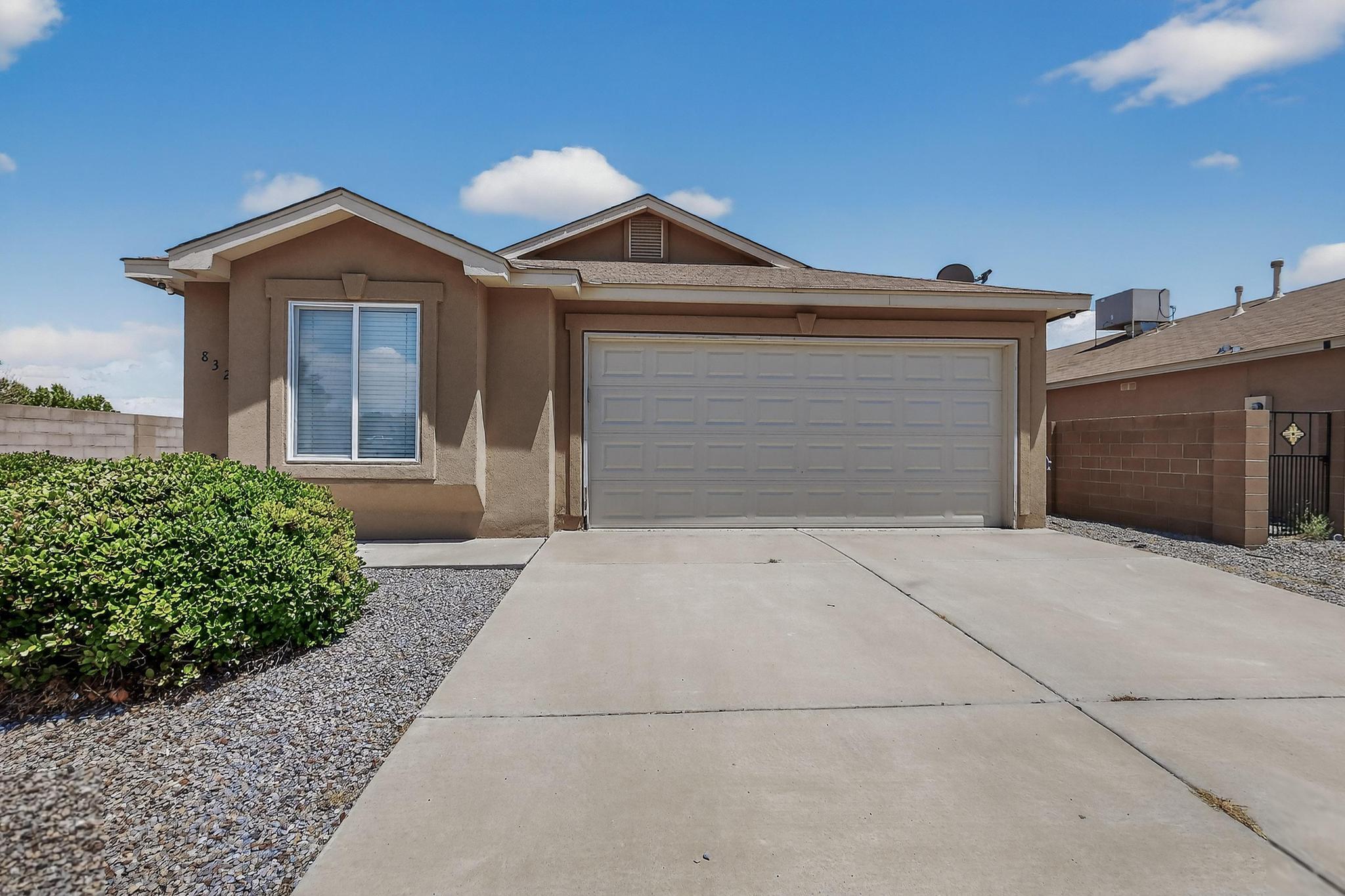 Charming single&#8209;story home on a desirable corner lot with extra open space and Sandia Mountain views. Recent upgrades include a brand&#8209;new water heater and HVAC system for year&#8209;round comfort. Inside, enjoy a functional 3&#8209;bed, 2&#8209;bath layout with a bright living area and well&#8209;appointed kitchen. The walled backyard offers privacy for relaxing or entertaining, with low&#8209;maintenance xeriscaping and desert charm. Conveniently located near parks, schools, and amenities, this move&#8209;in&#8209;ready home blends modern comfort, scenic views, and outdoor living.