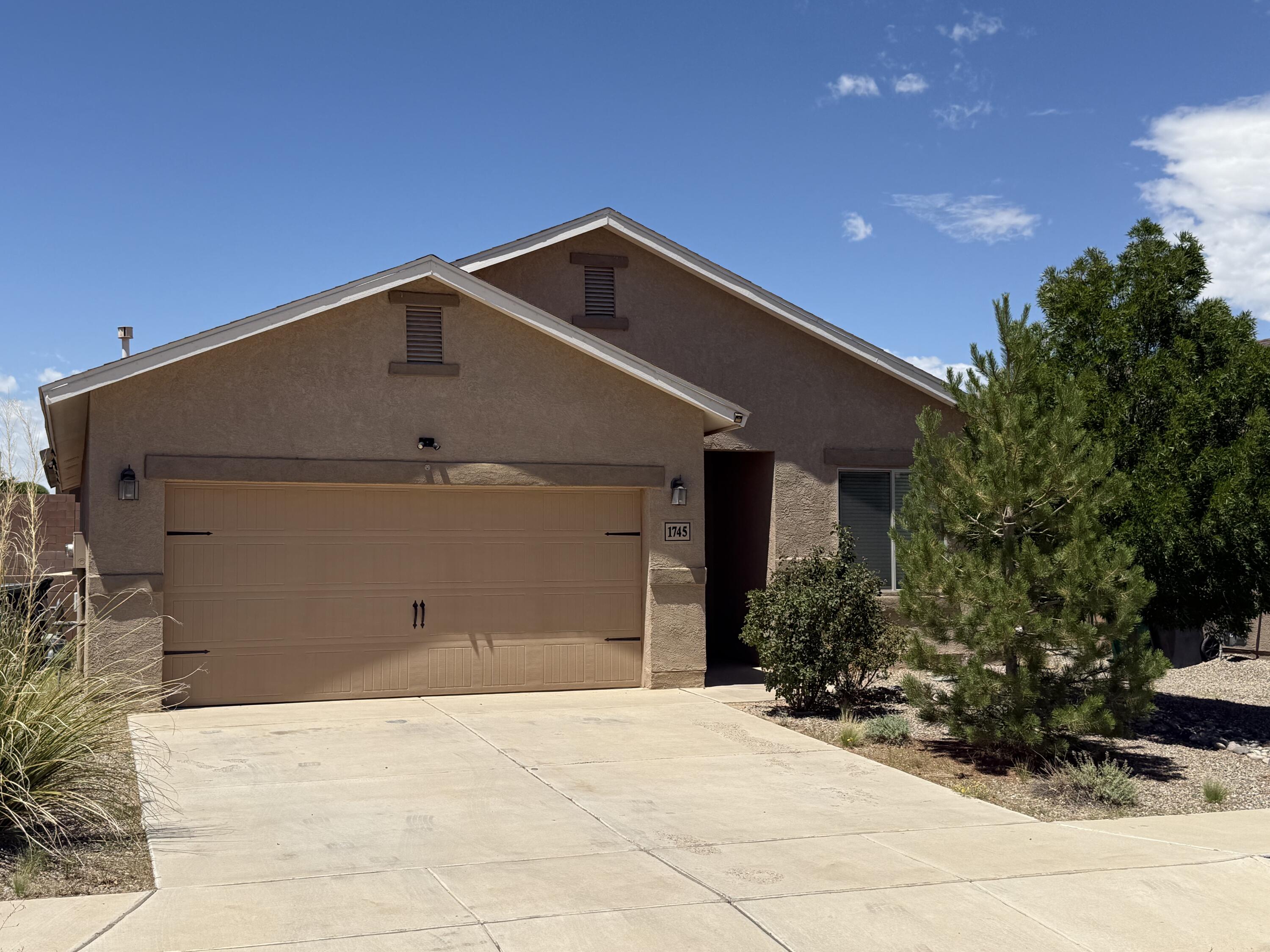 This home is perfect for a family looking to buy their first home! Located in the family-friendly, at High Range neighborhood, this charming single-story home offers an open floor plan with 1,389 square feet, including 3 spacious bedrooms and 2 full baths--providing ample room for a growing family. The kitchen features energy-efficient appliances, granite countertops, and custom wood cabinets, making cooking enjoyable. The master suite includes a walk-in closet for added convenience. Enjoy the fully fenced backyard, perfect for family gatherings, along with a large covered patio.