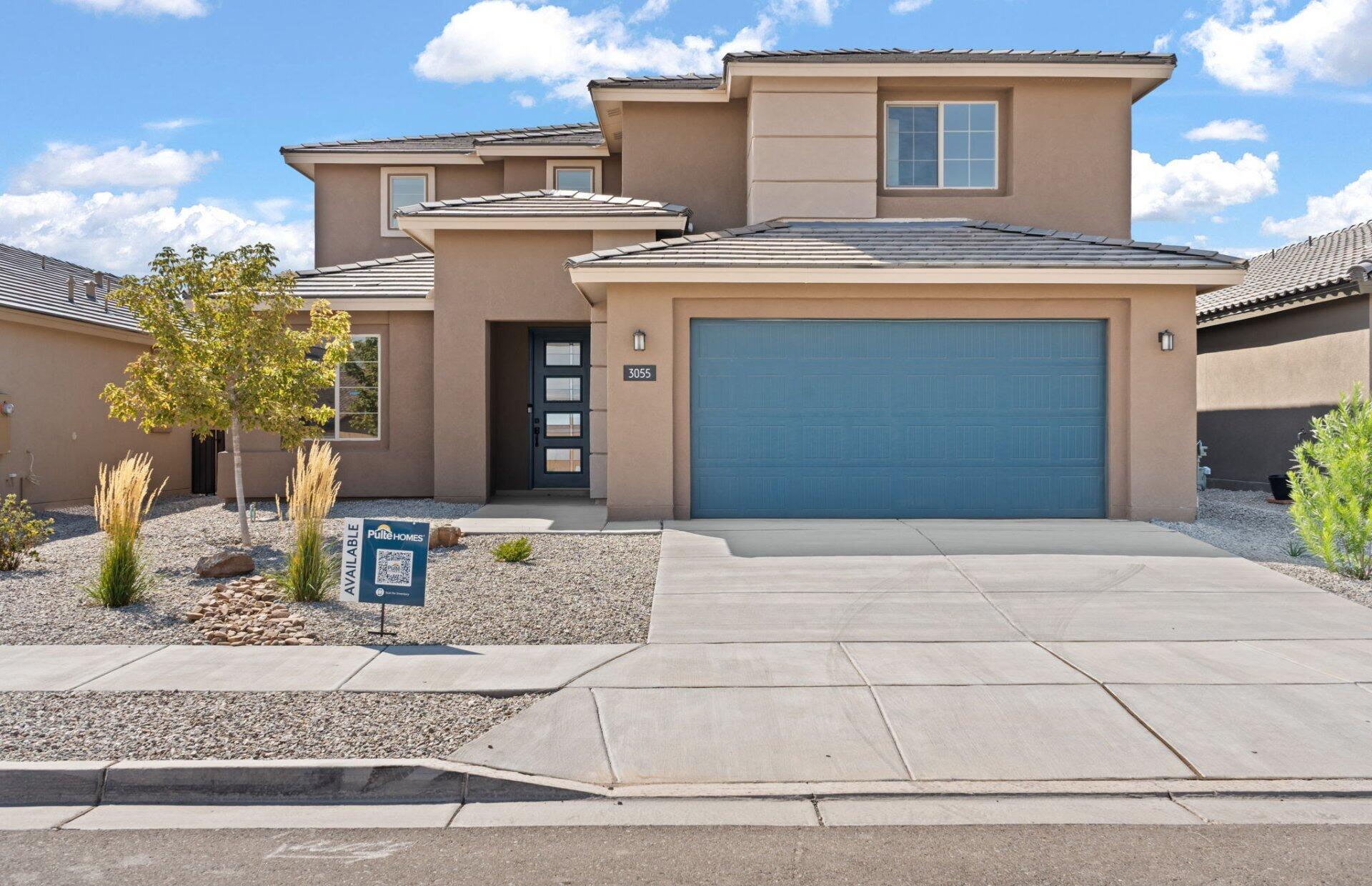 Ready Now! Yucca home is located in one of Rio Rancho's highly sought after Communites! Enjoy the popular Yucca home that boast natural lighting throughout with oversized windows along with the center sliding glass door. You will be amazed at the high cathedral ceiling at the gathering room!  The primary suite is located on the main level. You will enjoy cooking  in the upgraded chefs kitchen . The kitchen will  include built in gas cooktop along with Stainless steel  oven/microwave.  The backyard will give ample room for backyard BBQ's and family gatherings. Come out and see us today!