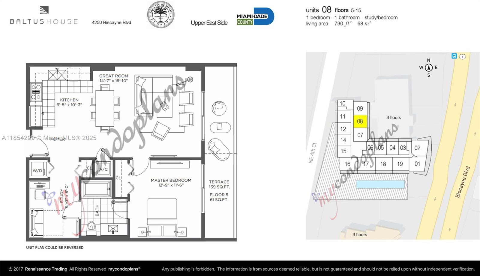 4250 Biscayne Blvd #608, Miami FL 33137