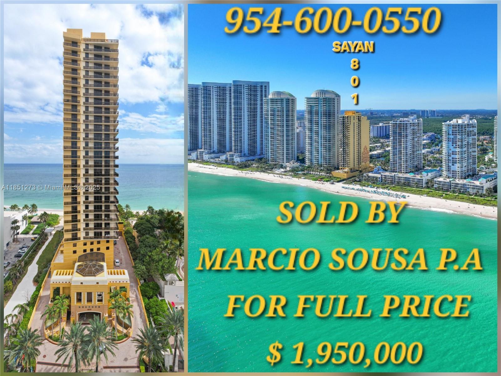 16275 Collins Ave Unit 801, Sunny Isles Beach, Florida 33160