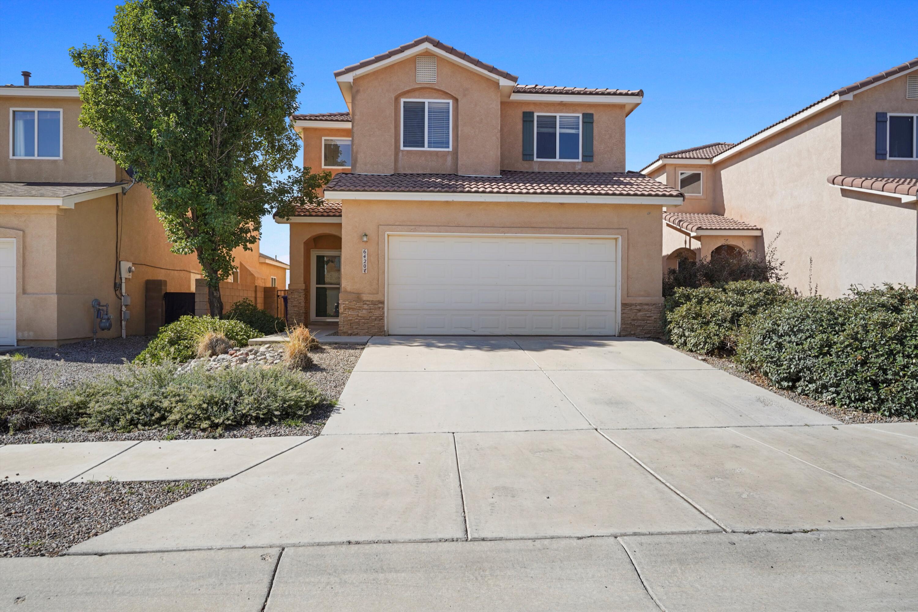 Welcome to this Spacious 4-Bedroom Home with Paid-Off Solar! This inviting home offers a comfortable and functional layout with plenty of room for everyday living. The living area features beautiful wood flooring, creating a warm and welcoming atmosphere. Step outside to a beautifully landscaped backyard, ideal for relaxing evenings or outdoor entertaining. Additional highlights include paid-off solar panels, new water heater, furnace, and refrigerated air conditioning system--all installed in 2024, offering long-term savings and peace of mind.