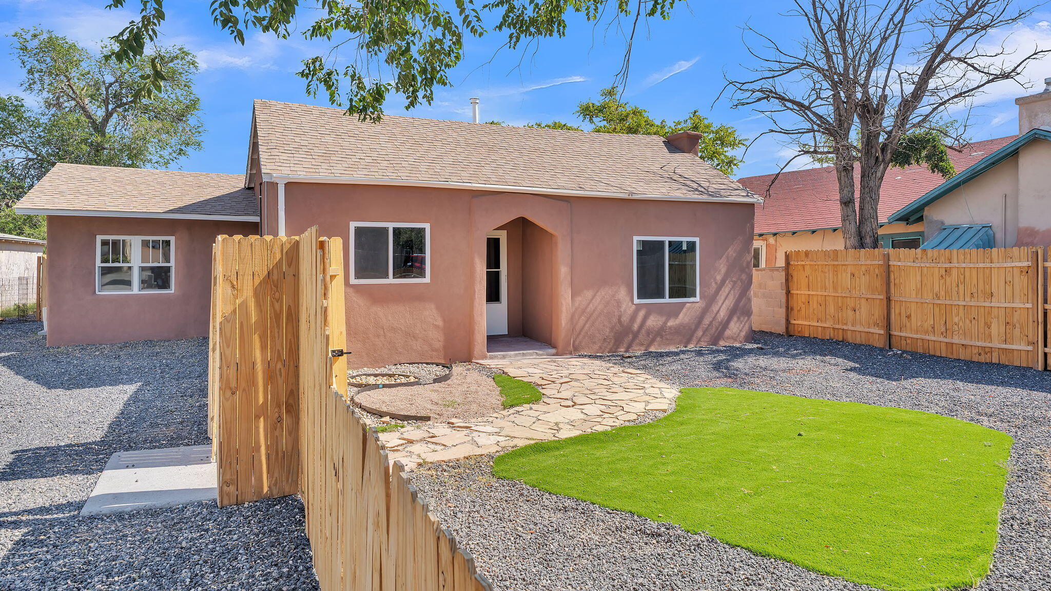 Beautifully updated North Valley gem! This charming 3-bedroom, 2-bath home features a complete renovation, offering modern comfort in a highly sought-after location. Enjoy a brand-new kitchen with updated cabinets, sleek new appliances, and stylish finishes. Fresh paint, new flooring, and a brand-new bathroom create a move-in-ready feel throughout. The new mini split system ensures year-round comfort, and a recently installed water heater adds peace of mind. Nestled in the desirable North Valley, you'll love the convenience of nearby trails, shopping, and dining while enjoying the peaceful surroundings. A perfect blend of location, style, and value!