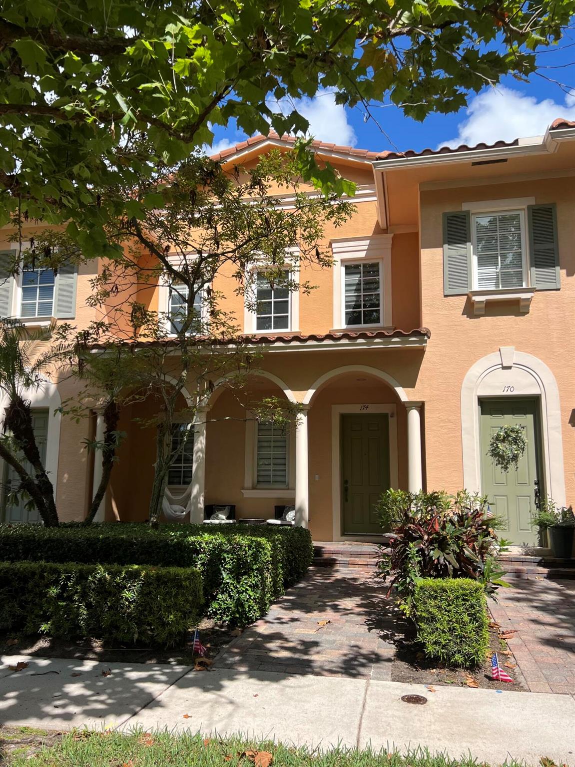 Don't miss this rarely available 2-bedroom, 2.5-bath townhouse in the highly desirable Canterbury Place neighborhood of Abacoa. Ideally situated on a quiet street in the heart of Jupiter, this is the perfect winter retreat to call home.The main level offers a spacious layout with tile flooring, an upgraded kitchen featuring granite countertops and top-of-the-line Viking appliances, and a convenient half bathroom. Upstairs, you'll find two generously sized bedrooms, each with its own bathroom, as well as wood flooring and ample closet space. The primary suite includes a generous bathroom with a soaking tub and separate shower.Step outside to your private, fully enclosed patio--complete with a grill--perfect for enjoying the Florida weather. Additional highlights include a newer washer and dryer, community pool, one-car garage and extra parking available outside.

Located just minutes from dining, shopping, and Jupiter's beautiful beaches, this is a rare rental opportunity in one of Abacoa's most sought-after communities.

Landlord prefers a 3+ month lease but would consider a 2 or 3 month lease at $5,500 per month. NOT pets.
