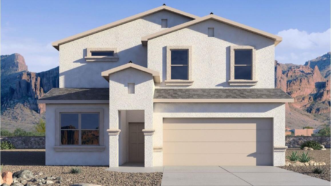 This stunning 2,452 sq. ft. two-story home offers 4 bedrooms and 3 baths, designed with an open-concept layout perfect for entertaining. Upstairs, a spacious loft provides the ideal spot for relaxing or game nights, while the large primary bedroom offers a true retreat. Step outside to a covered patio on a generous lot--perfect for outdoor living. Complete with Whirlpool stainless steel appliances and a smart home package, this home blends style, space, and modern convenience.