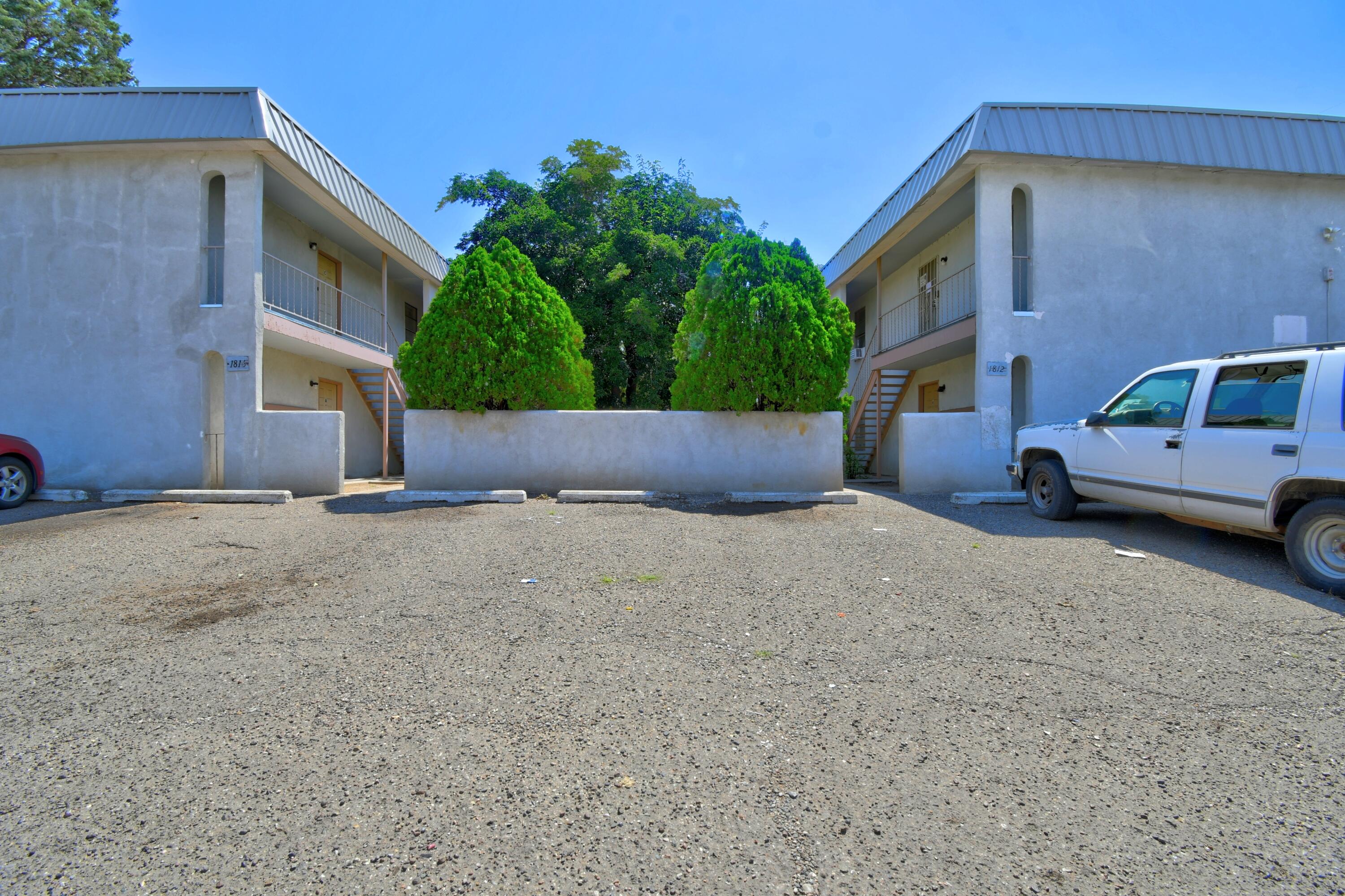 Value-add investment with immediate upside! Two 4-plexes (1812 Mary Ellen and 1816 Mary Ellen, 8 units total) sold together--each on its own deeded lot. 6 of 8 units currently rented, offering solid income with significant upside. Below-market rents present a strong opportunity to increase cash flow and long-term ROI. All units are 2 bed, 1 bath with functional layouts that are easy to rent. Located in a high-demand, appreciating area near transit, major employers, schools, and shopping. A units have private backyards; B units have side yards. All units include storage. Well-lit off-street parking.