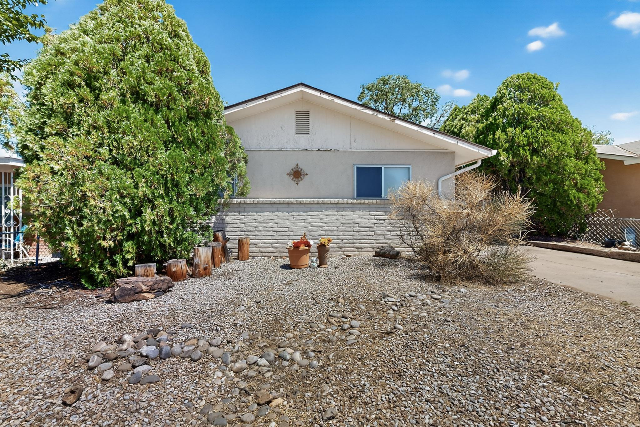 Opportunities abound at this adorable 3+ bedroom home with large private backyard.  MASTERCOOL!  New furnace in 2021, no carpet, large living area and room for a kitchen island or table.  Laundry hook-up in large 4th bedroom or utility room.  Come create your own oasis!