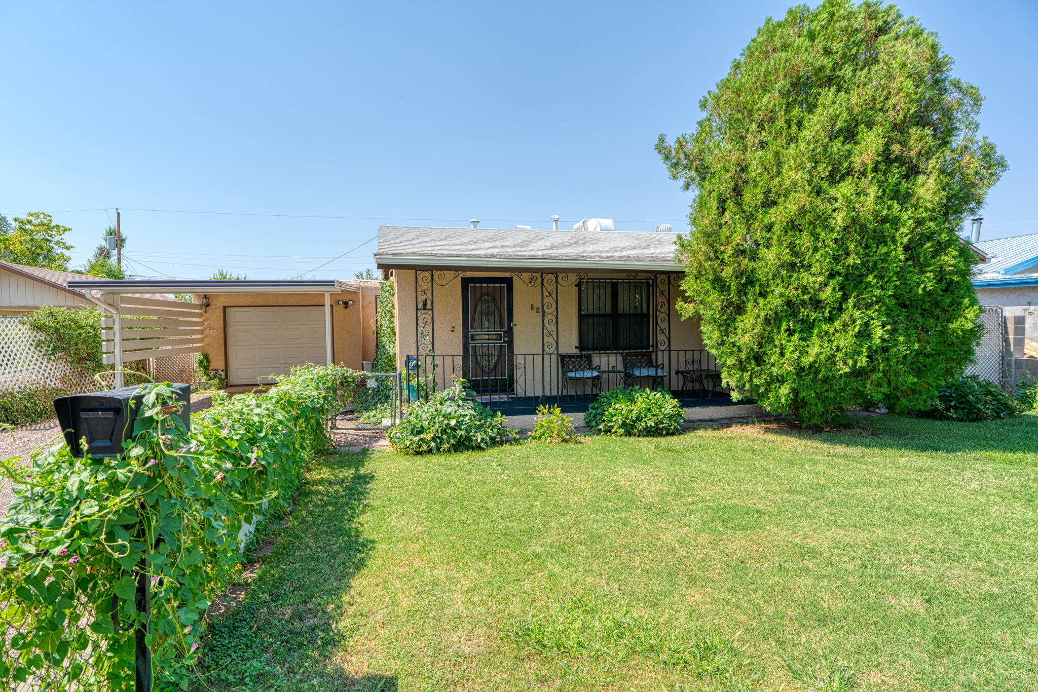 Located in the heart of the highly sought-after North Valley, this charming property offers a flexible floor plan with potential for multi-generational living (separate living areas and access). Enjoy a lush, green yard with irrigation ditch access a tranquil pond, 2 covered patios, detached storage shed, and a carport--perfect for gardening, entertaining, or relaxing outdoors. Home features a newer shingle roof (2024) and is ready for your updates--add fresh carpet and finishing touches to make it your own. Great opportunity to create your dream space in a prime location!