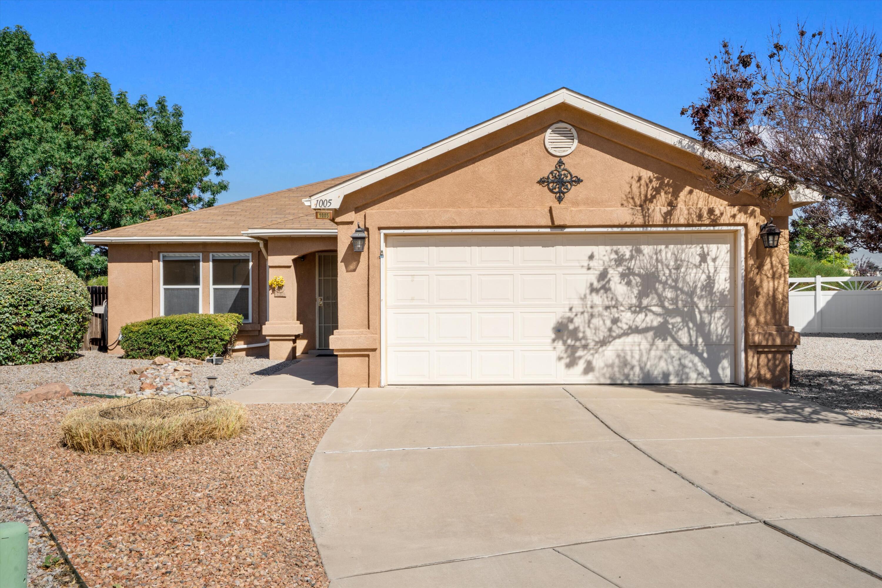 Amazing investment opportunity in the desirable Las Golondrinas neighborhood near the North Valley--just minutes from the Rio Grande and Bosque trails. This spacious home features low-maintenance xeriscaping front and back, a flexible floor plan, and stunning mountain views from the kitchen and patio. The private master suite is thoughtfully separated, offering great potential for customization. Whether you're looking to renovate, flip, or hold as a rental, this property is full of promise. Sold as-is--don't let this opportunity pass you by!