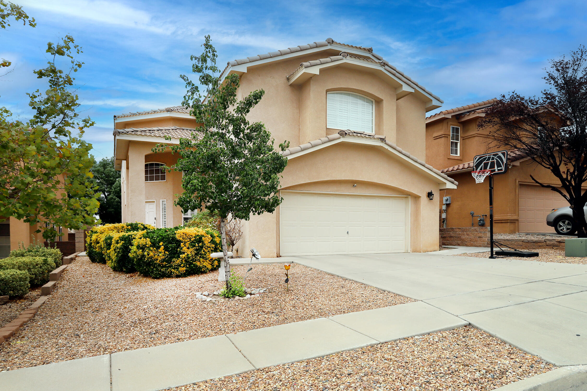 Stunning 4BR/3.5BA home in highly coveted school district! Move-in ready with gorgeous updates throughout. Gourmet kitchen boasts granite counters, center island, stainless steel appliances & spacious pantry. Updated flooring throughout (no carpet!), soaring ceilings create an open feel. Recently updated water heater & water softener system. Luxurious primary suite features private deck, dual vanities, separate shower/tub & oversized walk-in closet. Bonus loft upstairs perfect for office/playroom/media room. Low-maintenance artificial turf backyard, fantastic outdoor space ideal for entertaining guests year-round. Great location - less than one block from the park for outdoor activities. This immaculate home won't last long - come see this before it's too late!