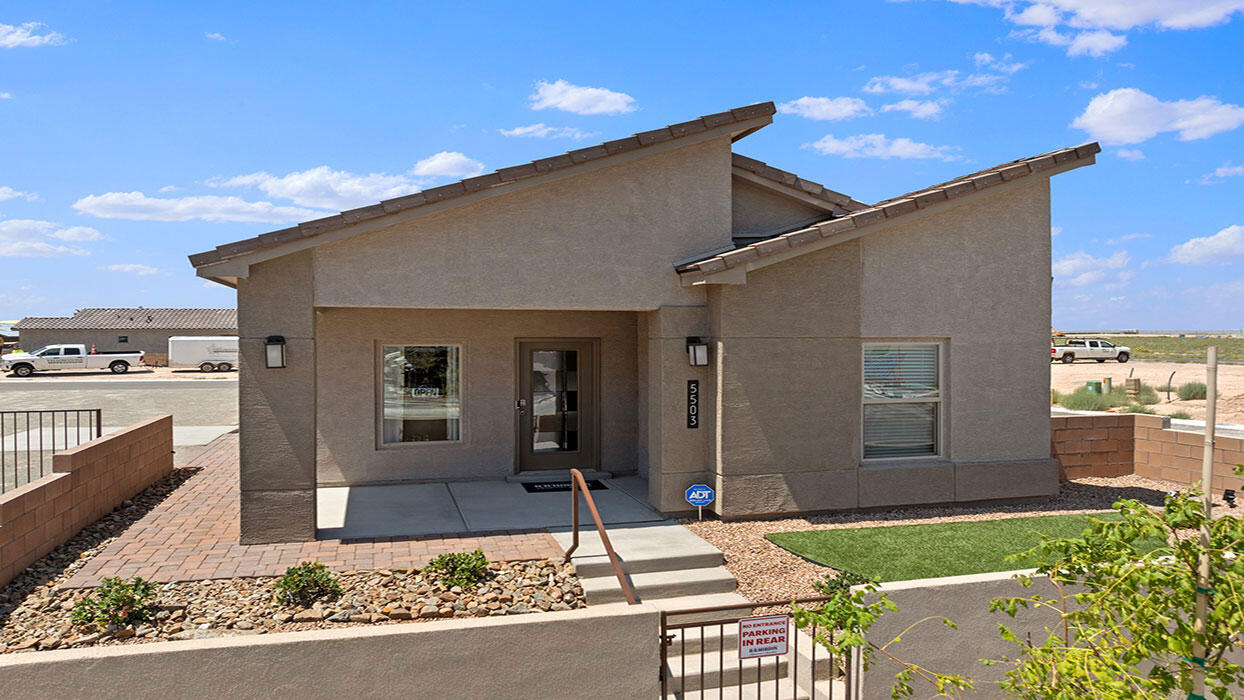 'The Bergamot,'' a stunning new construction featuring 3 bedrooms, 2 baths, and a 2-car garage. This open-concept design includes a spacious great room and dining area, ideal for entertaining. The elegant kitchen is equipped with granite countertops, a large island, a generous pantry, and stainless steel Whirlpool appliances. Enjoy ceramic tile floors throughout the kitchen, dining area, and all wet spaces. The expansive primary suite offers ample space for a king bed, while the primary bath features a raised double vanity, a ceramic tiled walk-in shower, and a large walk-in closet. Additional highlights include pitched roofs, a smart home system, community pool. Low mortgage rates available. Call me for more information on the Incentives.