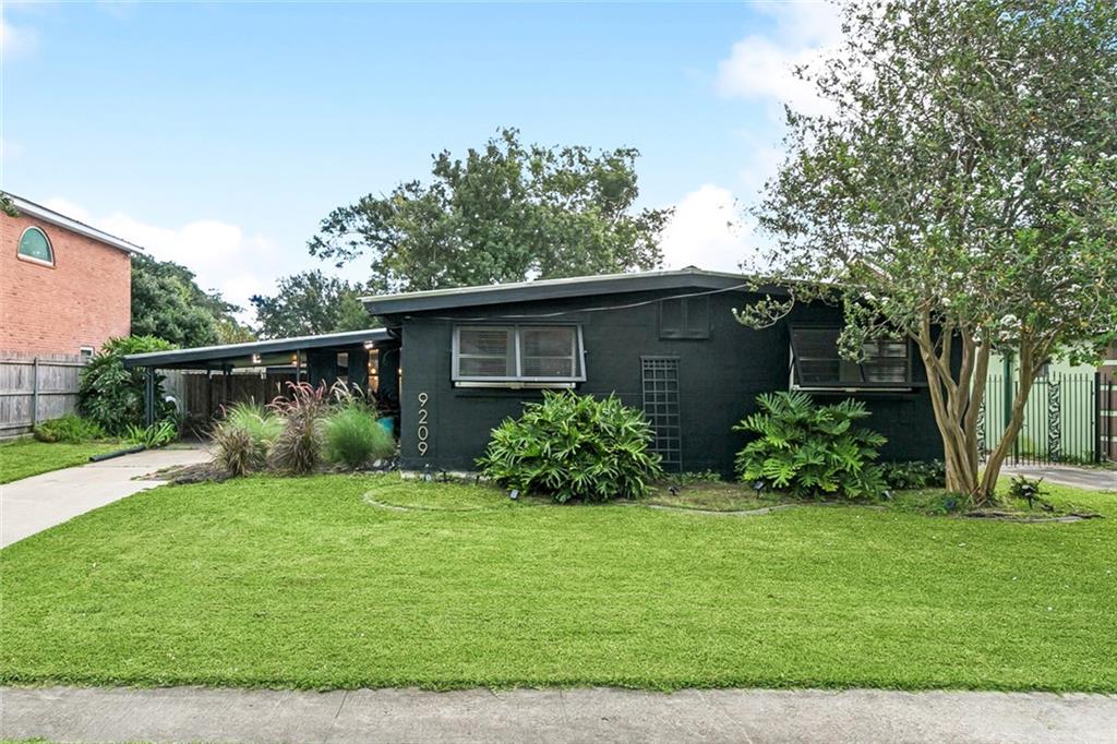 Discover the charm and modern appeal of this recently renovated home located in the much-desired neighborhood of River Ridge, LA. Welcome to 9209 Melrose Lane, where comfort and style meet in this delightful 3-bedroom, 1.5-bathroom residence, perfectly set within 1,396 square feet of living space. Home has added attractive landscaping that gives curb appeal. Bahama shutters provide extra shade from the summer heat and protection from severe weather.

Step inside to a beautifully designed open floor plan that effortlessly combines living and dining areas, great for both relaxation and entertaining. Sunlight pours through the windows, accentuating the freshly painted interiors. Culinary enthusiasts will revel in the upgraded kitchen, featuring added upper cabinets and a new ZLINE range/oven that promises gourmet meals every day.

Each bedroom offers a warm, inviting ambiance, complemented by the modern amenities of central heating and air conditioning for year-round comfort. An impressive metal roof, established just two years ago, adds to the home's durability and charm.

Outside, the expansive 7,200-square-foot lot offers a serene escape with a large backyard, designed for outdoor activities. A well-sized shed and convenient carport enhance its practicality. The carport extends past the double gates for additional needed space. Seller is willing to leave the swimming pool; great way to cool off from the summer heat. With ample parking included and a long driveway ensuring easy access, this home is ready to meet all your needs.

9209 Melrose Lane isn't just a house; it's a welcoming abode poised to host your next chapter. Don't miss the opportunity to make it yours!