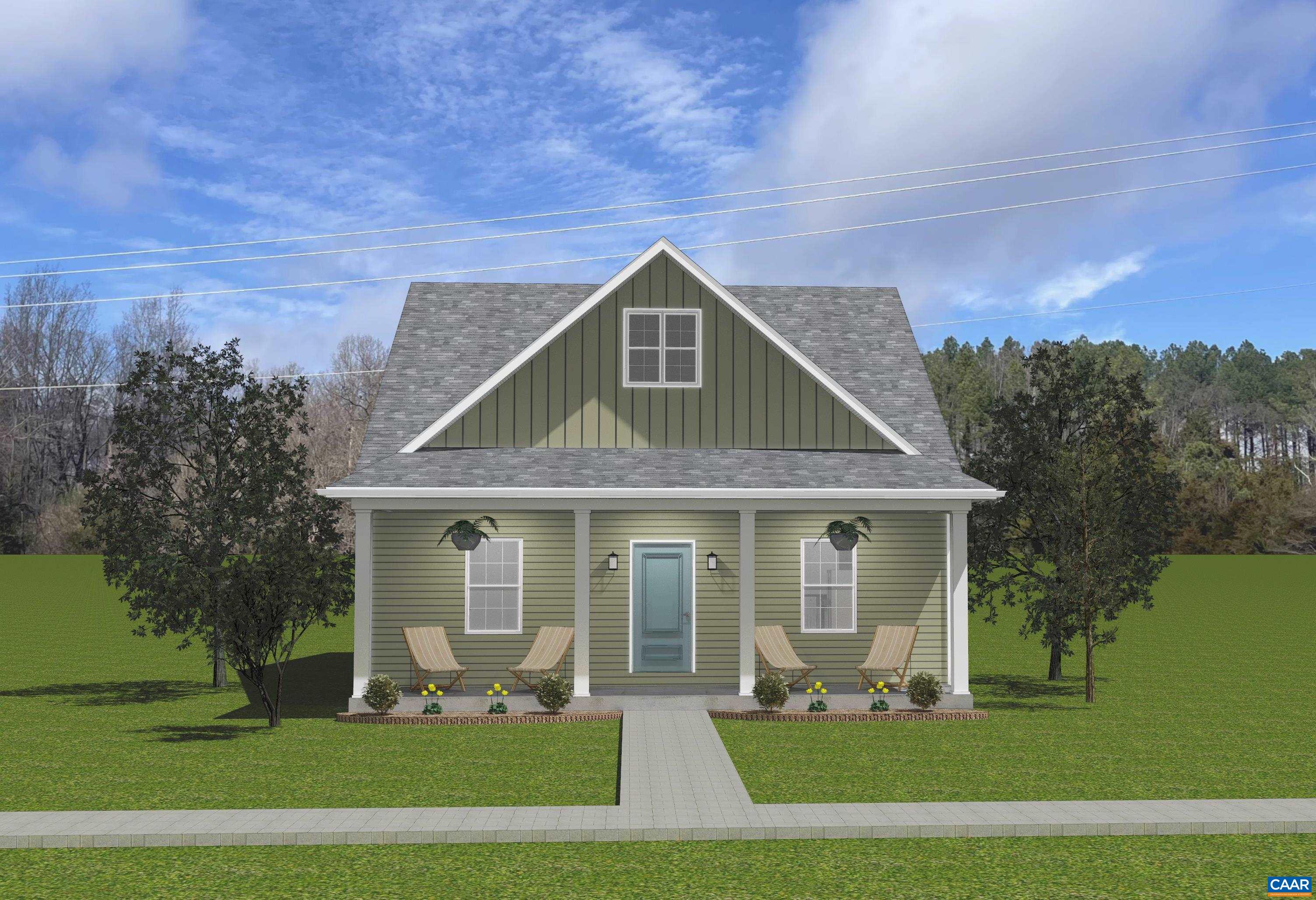 Under construction for OCT/NOV delivery. With its classic exterior and efficient layout, The Lindsay is ideal for those seeking comfort, style, and flexibility in a serene Crozet setting. Discover a thoughtfully designed home offering main-level living with room to grow. The main floor showcases a spacious great room and a large kitchen complete with a center island and breakfast area—perfect for everyday living and entertaining. Tucked privately on the first floor, the primary suite features a walk-in closet and a dual-vanity bath. A versatile study, powder room, and covered front porch round out the main level. Upstairs, you’ll find two additional bedrooms, a full hall bath, and a conveniently located laundry room. The unfinished basement provides ample storage space or potential for future expansion.