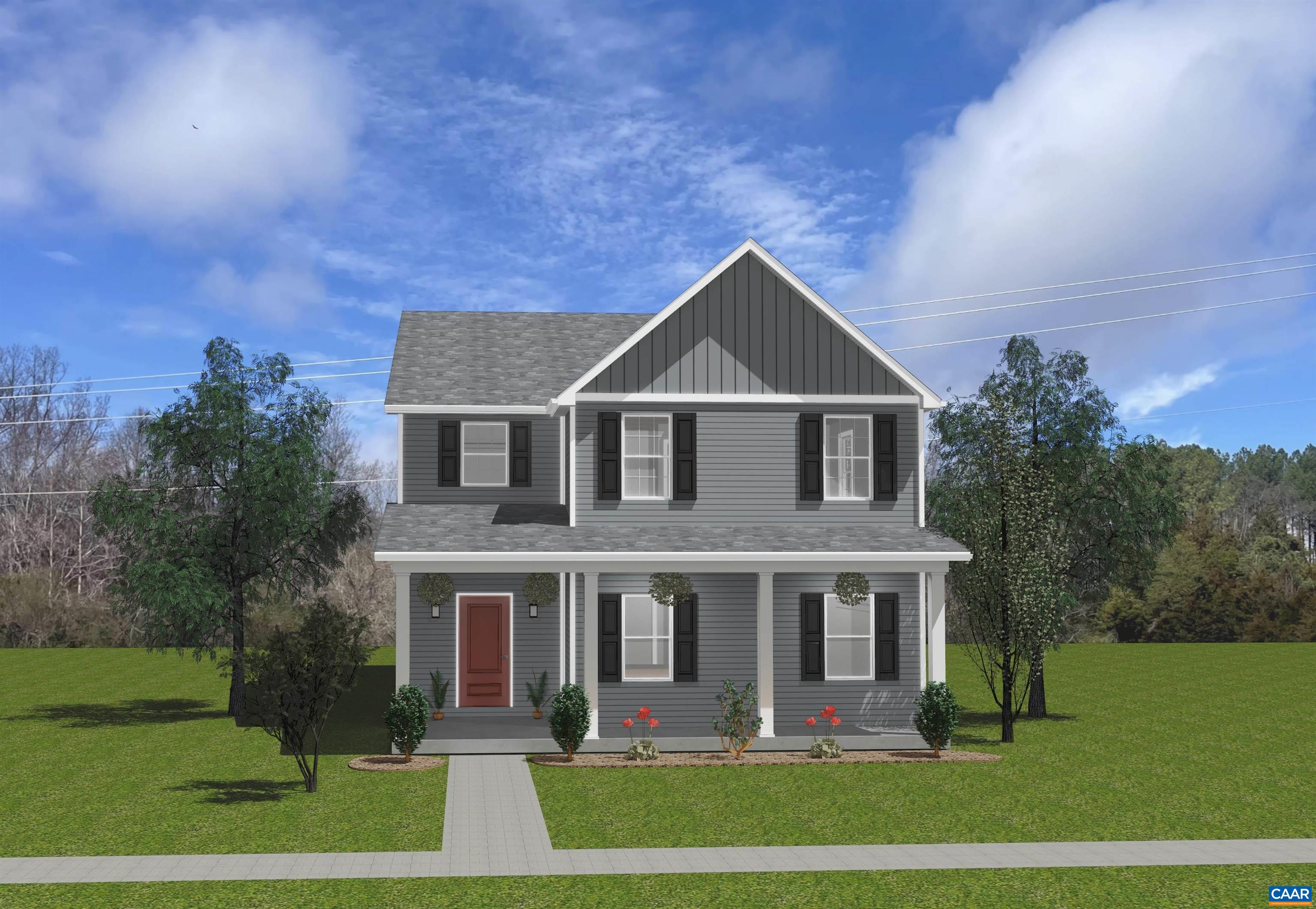 Under construction for OCT/NOV delivery. Set in the heart of Crozet, Orchard Acres offers a unique opportunity to enjoy scenic surroundings, thoughtful design, and everyday comfort. The Harrison is a beautifully designed two-story home that combines modern functionality with classic charm. Inside, you will find 4 bedrooms and 3.5 baths, thoughtfully spread across three levels of living. The main level guest suite with a full bath provides privacy and comfort for visitors or multi-generational living. A dedicated study, open kitchen, and spacious great room that flows into the dining area and out to a 12' x 8' rear deck make this home perfect for both entertaining and everyday life. Upstairs, the expansive primary suite features a large walk-in closet and double-vanity bath. Two additional bedrooms, a full hall bath, and a convenient laundry room complete the second floor. The unfinished basement offers excellent potential for future living space—whether you envision a home gym, rec room, or additional guest quarters.