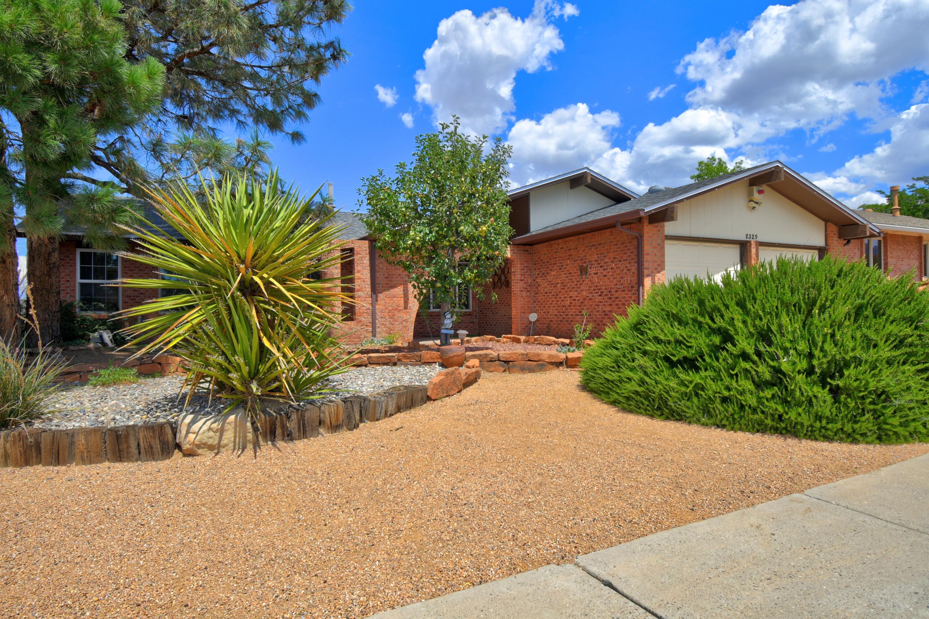 Step into serenity in this Cherry Hills gem, nestled in a highly coveted neighborhood! With no neighbors behind, this stunning property offers a secluded oasis. Enjoy the perfect blend of luxury and comfort with an updated kitchen, gleaming engineered hardwood floors and tile throughout. You'll enjoy the serene backyard paradise. Unwind in the enclosed sunroom, surrounded by views, lush landscaping, and a covered pergola perfect for entertaining. With an open concept, abundant natural light, and updates, this rare find is a true treasure. Make it yours and experience the ultimate in tranquil living. You're surrounded by great amenities, few blocks away from the Cherry Hills Library, Albuquerque Academy and Heritage Hills Park.