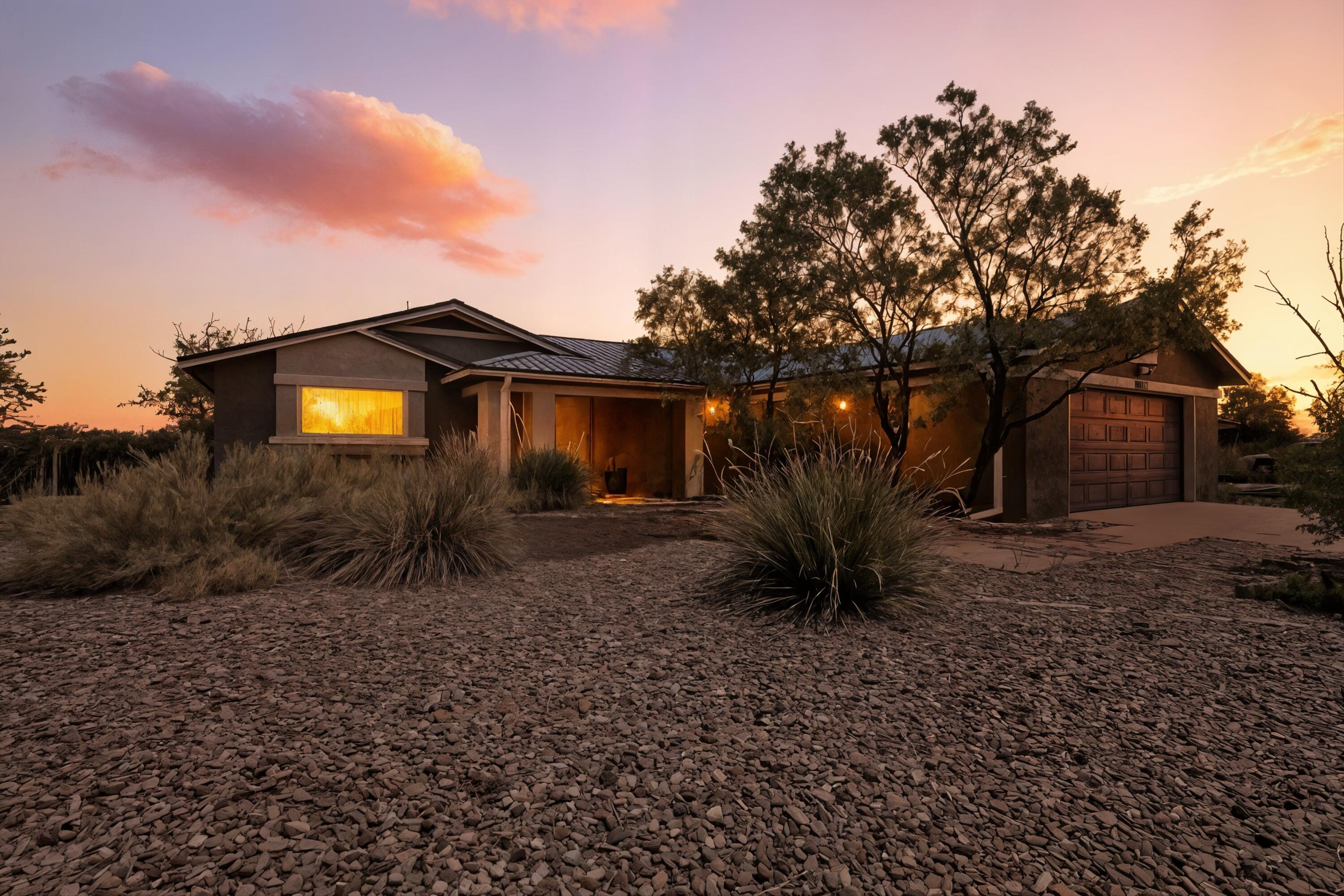 Location, location location! Great investment home priced to accomodate updates and repairs.  Home is a 3-bedroom, 2-bathroom home sits on a large 0.33-acre lot with unobstructed Sandia Mountain views you'll never tire of. Enjoy peace of mind with no Poly pipes, a durable metal roof, and refrigerated A/C. The home includes a storage shed, extended driveway and offers  additonal RV parking. No HOA restrictions!  Priced to sell AS-IS and move quickly!