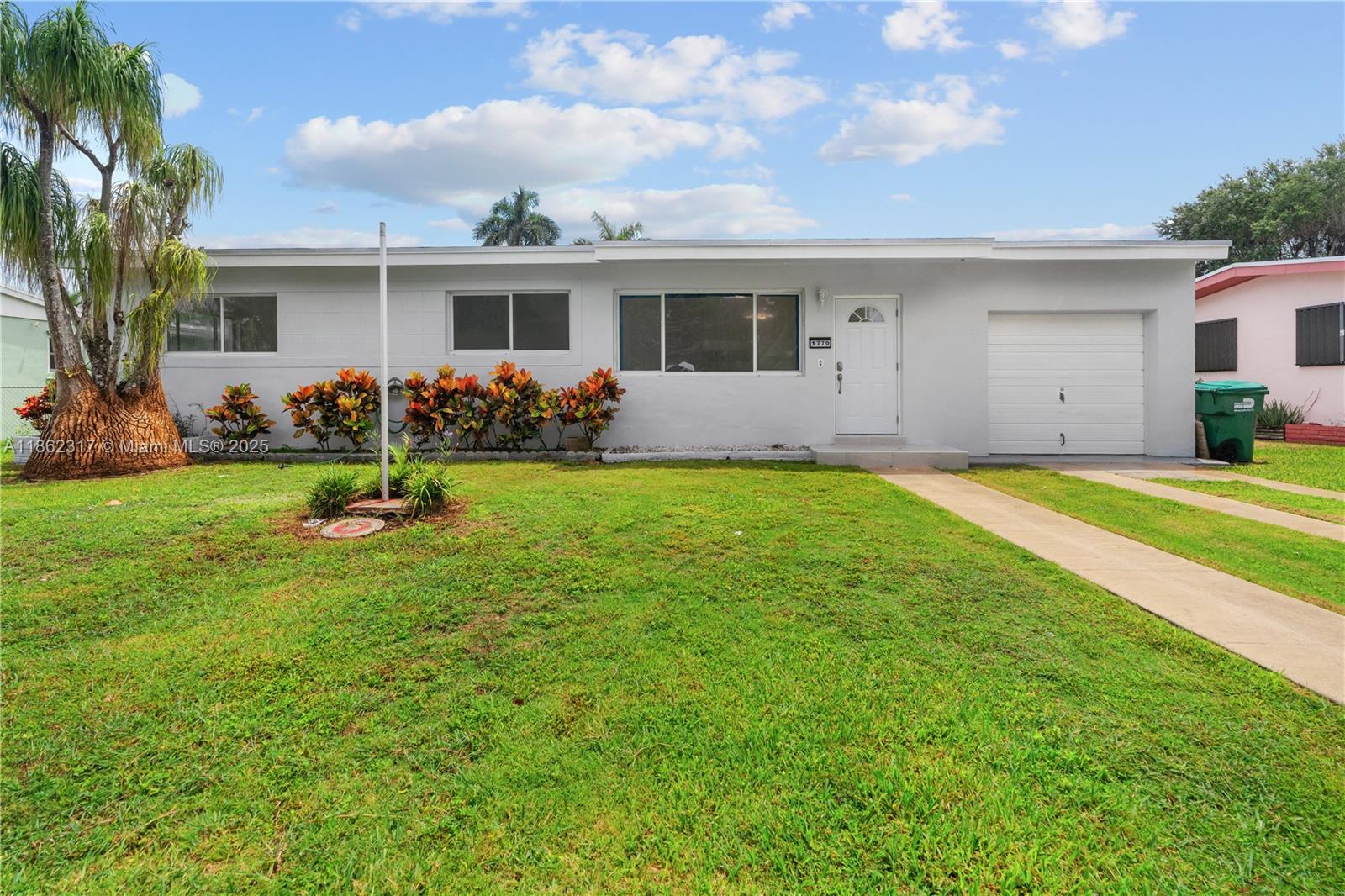 The property is located in Redlands, sits on 1/4-acre. it offers three bedrooms, one full bathroom completely renovated and the ability to increase the construction area according to your needs under brand new roof just replaced one month ago. You have plenty of room for set a pool around the huge mangos tree perfectly located for any activity or project that may arise.