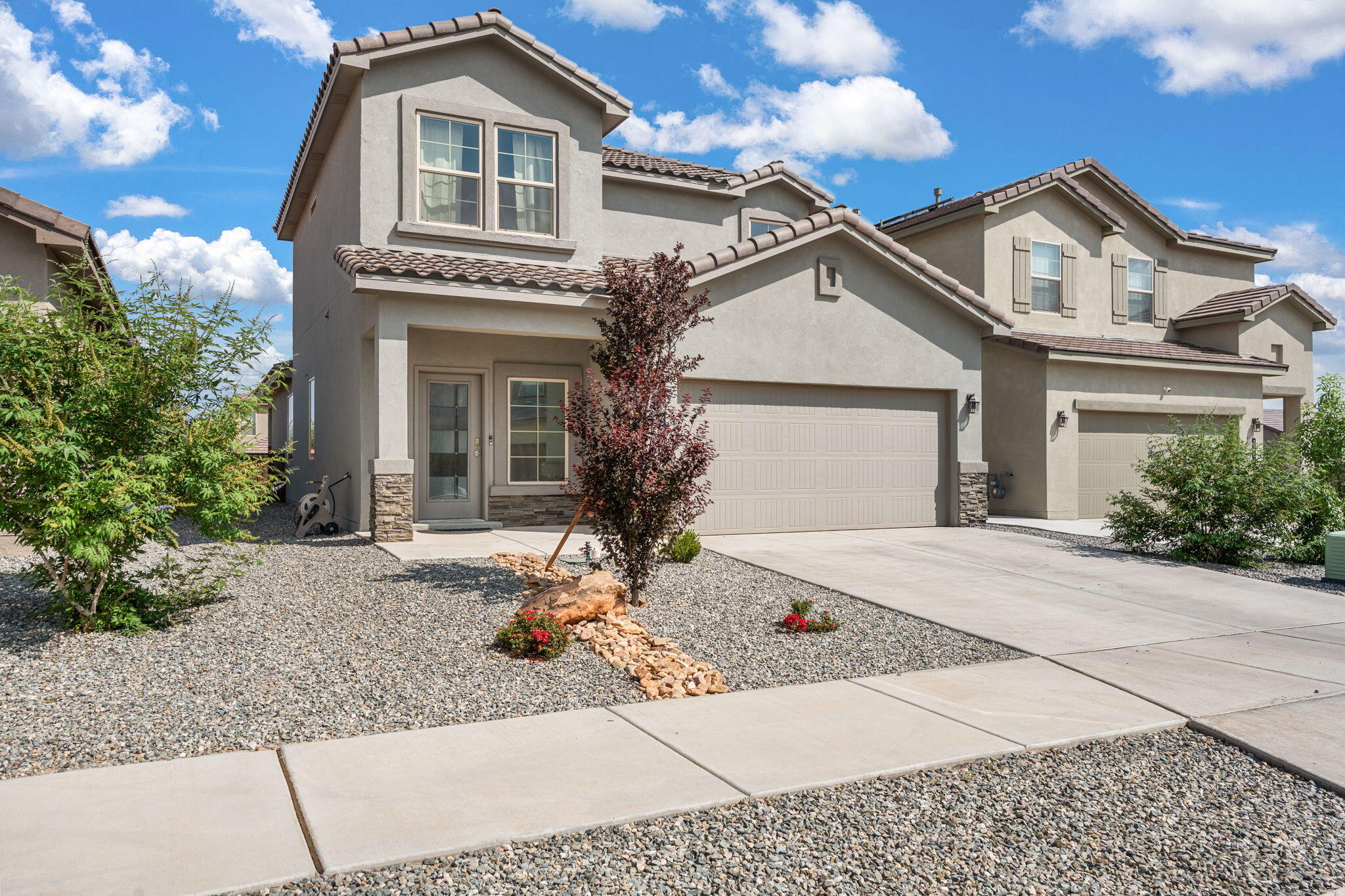 Welcome to 3200 Tazanita SE, Rio Rancho, NM 87124! This stunning 4-bedroom, 3-bathroom home offers 2,209 square feet of modern living space. Priced at $455,000, it features a spacious open floor plan with a master suite that provides a private retreat and three additional bedrooms to accommodate family or guests. Garage has 240v for your electric car.  Enjoy the convenience of being close to a park, grocery shopping, restaurants, and Presbyterian Rust Medical Center. Schedule your showing today!