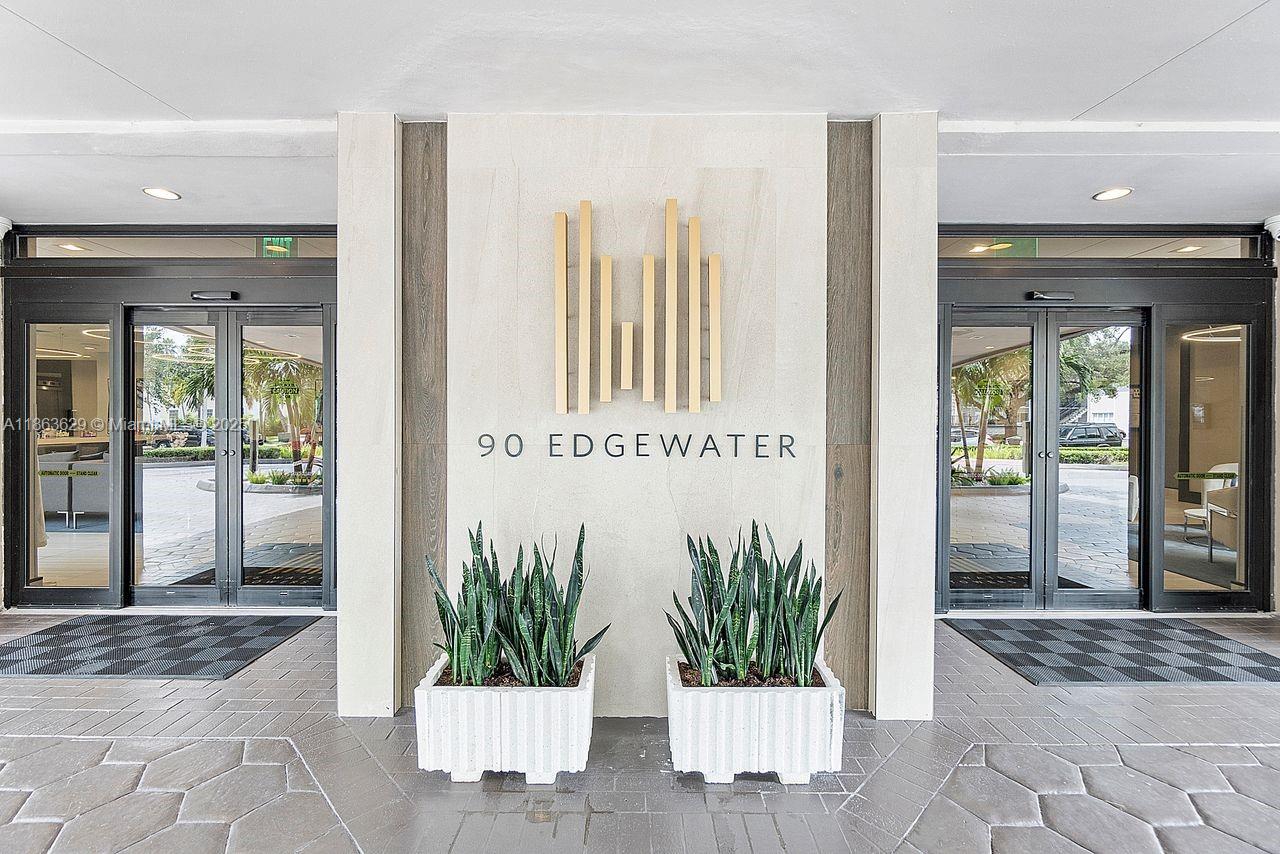 Sleek Waterfront Condo with designer Finishes. 910 sq Ft of modern Elegance. Welcome to your dream retreat, where style meets serenity! Beautifully upgraded 1/1.5 910 SF of open-concept living, floor-to-ceiling impact glass sliding doors leading to private terrace with breathtaking water views. Interior Highlights: Porcelain floors throughout for clean modern aesthetic. Custom Kitchen w/top-of-the line KitchenAid stainless steel appliances, bespoke cabinetry. Luxurious quartzite countertops. Eat in kitchen. Custom Closets w/ built-in cabinetry and matching quartzite surfaces. Gables Waterway Towers renovated w/Miami Dade safety requirements for 40/50-year recertifications. 24/7 Concierge valet & security. Front & rear lobby, heated pool, exercise room, Party-media & game rooms.