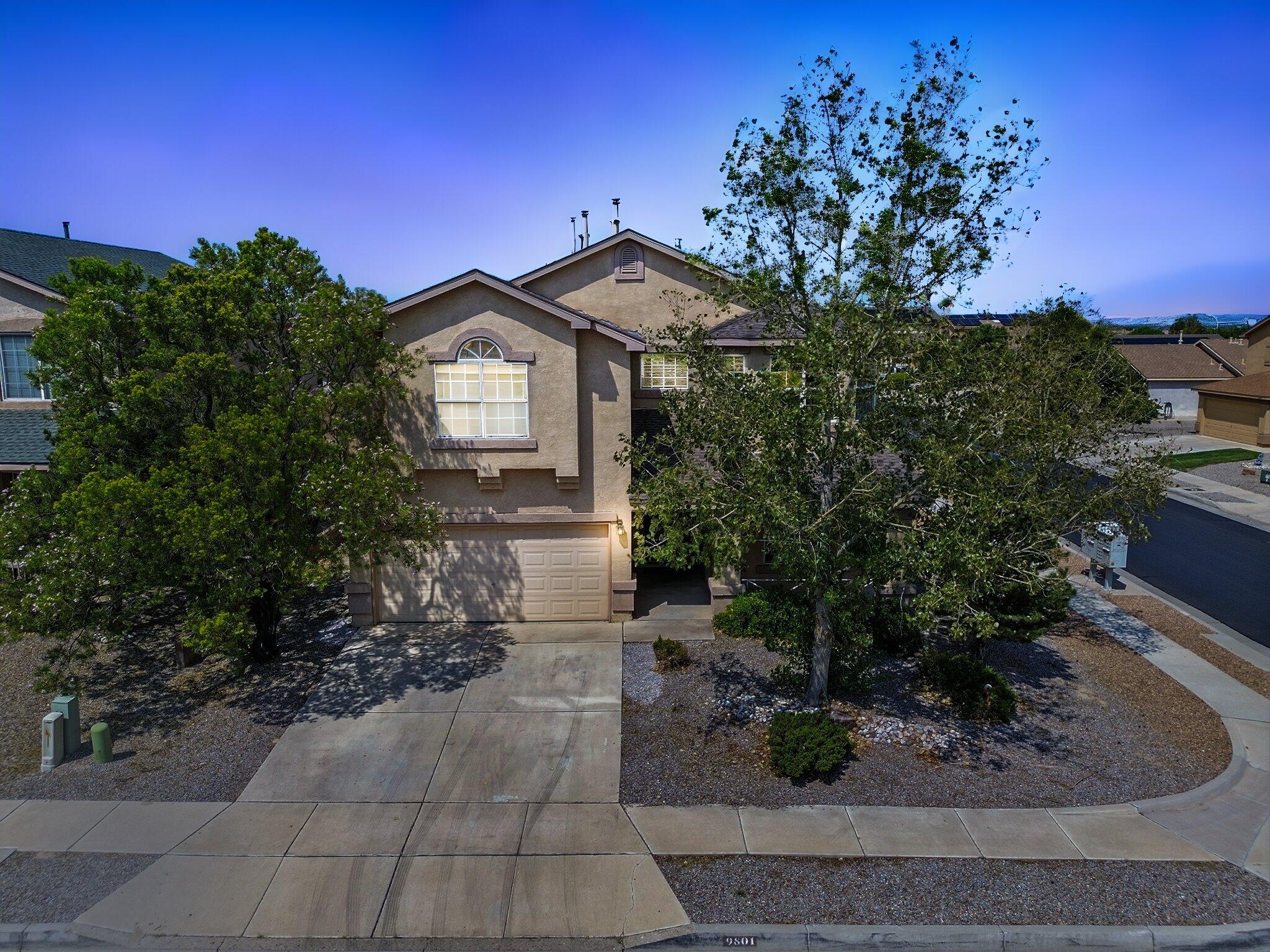 Welcome to this beautiful 2-story home located in the Sungate Estates! This home features 3 bedrooms, 3 bathroom spread across a spacious layout. Step inside to find an oversized family room perfect for gatherings, the kitchen complete with an island for cooking and generous counter and cabinet space. Upstairs, the relaxing primary suite is a true retreat, complete with a cozy fireplace, walk-in closet, full bath with garden tub, separate shower, and dual sinks. Enjoy the outdoors with your private balcony featuring beautiful views. The home also offers a large loft that can easily serve as a playroom, game room, or office!