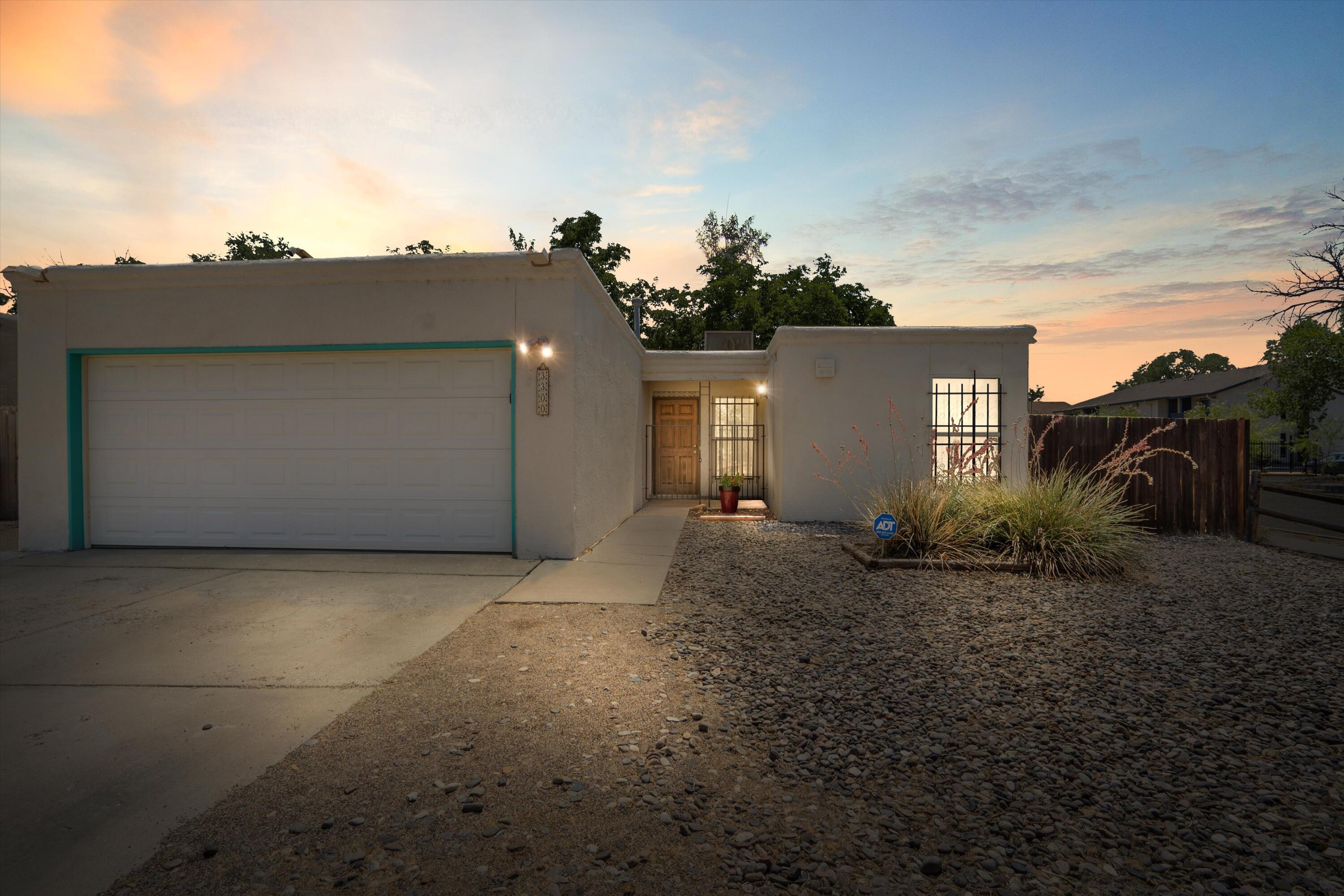 Living is easy in this spacious single-level home on a corner lot, conveniently located near shopping, dining, and entertainment. The updated kitchen is both stylish and functional, perfect for cooking or entertaining. Recent upgrades include a new TPO roof (2021), water heater (2025), and laminate flooring in two bedrooms (2025). Trees were freshly trimmed in July 2025. A backyard storage shed adds extra convenience and will convey.