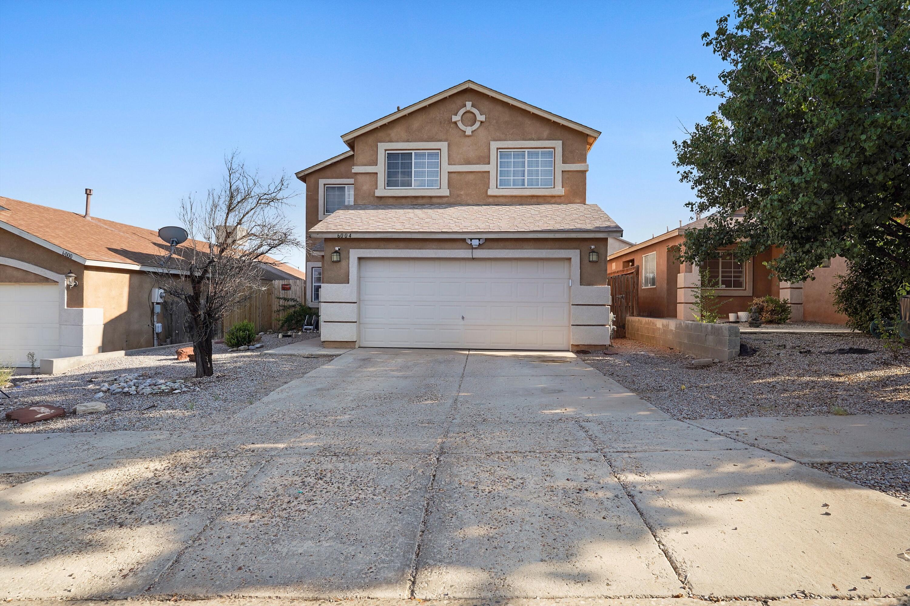 Welcome to this spacious 4-bedroom, 3-bath, 2-story home in the desirable Paradise West neighborhood! With a 2-car garage and beautiful curb appeal, this home is designed for both comfort and style. Step inside to find warm Pergo floors, an inviting family room with a cozy gas fireplace, and a bright kitchen featuring stainless steel appliances and granite countertops. The large owner's suite offers plenty of space to relax and unwind. Outside, enjoy a fully landscaped backyard complete with blooming rose bushes and a handy 8x10 shed for extra storage. This home is move-in ready and perfect for making lasting memories!