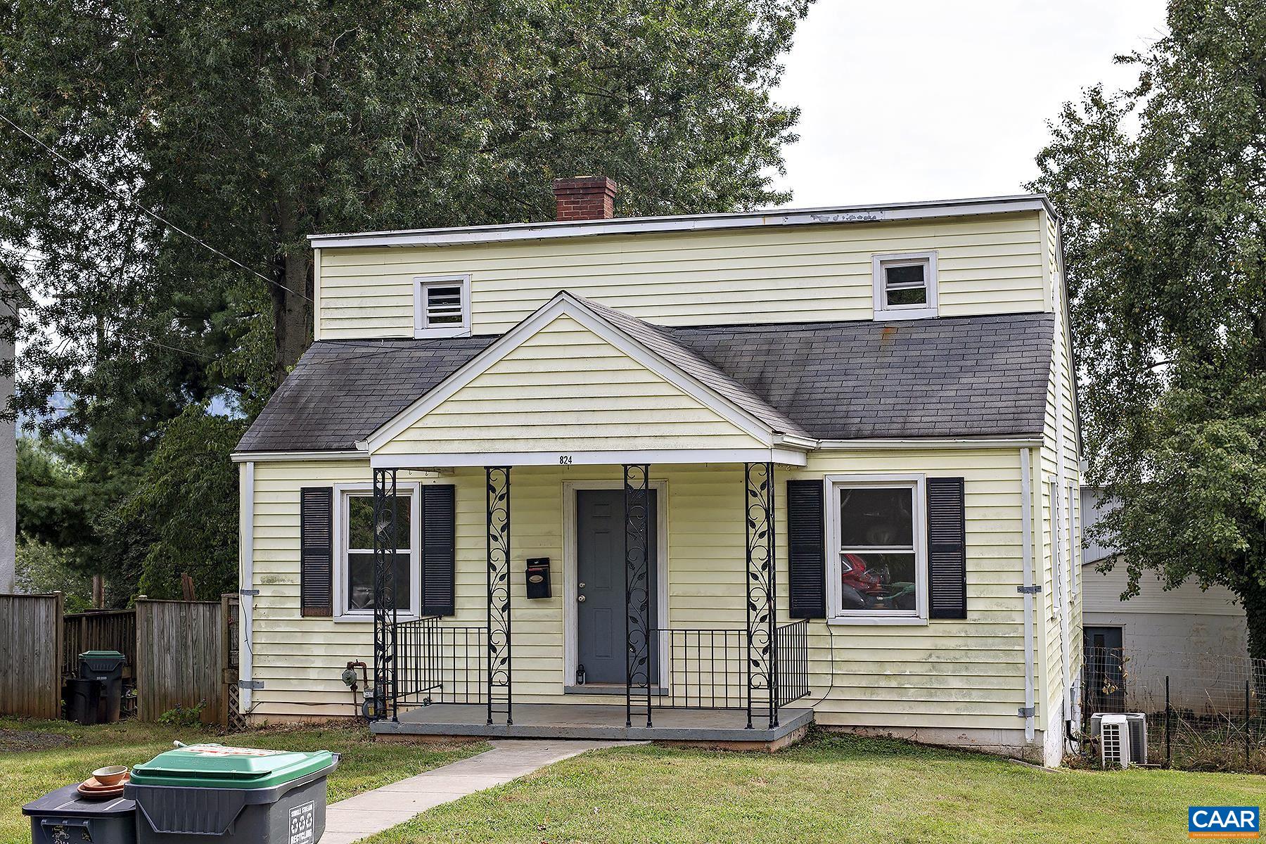 Needs TLC, but has so much to offer! This 3 bedroom, 1 bath fixer upper is located in the heart of Belmont and offers convenience to downtown and the University of Virginia. Enjoy living near shopping, dining, and entertainment! Just minutes from UVA Medical Center, the Rivanna River Trail System, the scenic Saunders-Monticello Trail, 5th Street Station, and I-64 access.  Set on a nearly level lot, this home offers original hardwood floors, light-filled roms, a finished attic space, a fenced backyard, and a detached 1-car garage in the rear of the property. Additional on-street parking available in the front. Washer/dryer hookups provided.