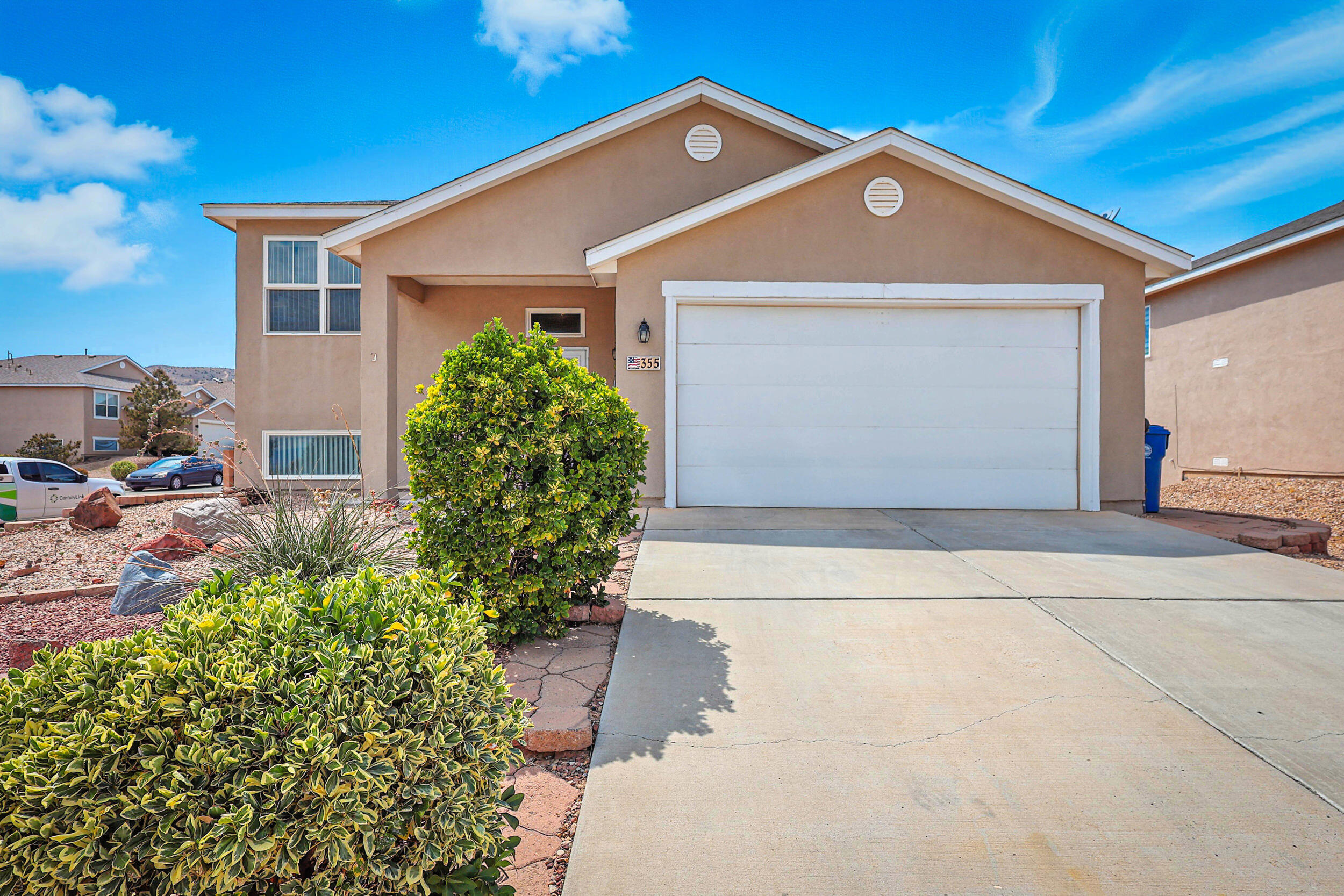 Electrical, Plumbing, Windows, HVAC, Cabinets, Bathrooms, The kitchen steals the show w/Expresso cabinets, stylish counters, huge island, Whirlpool appliances & wood-like floors! True master retreat w/French doors to view deck, en suite w/garden tub & sep tiled shower, dbl raised height vanity, walk-in closet! Lovely bkyd w/water feature, multiple patio areas, access, 325sf deck, corner lot. Split Level design w/3bed & FR Down. Master, 1Guest Bed, Great Room & Kitchen Up. 225sf storage loft in garage a must see! Refrigerated a/c, low-e windows & exterior French doors, oversized back deck that extends to master bedroom!