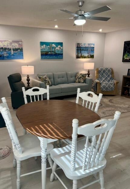 Updated 2 BR end unit in desirable location, available for ANNUAL rent. FULLY FURNISHED! Just a short walk to the beach!! New impact windows. Complex backs to Carlin Park-fabulous walking trail, newer Pickleball Courts and Tennis. Public Golf at Jupiter Dunes. Walk to Publix, Shops, Restaurants. Walk to the Maltz Theatre and more! This rental is one of the few this close to the beach!  Turn Key-Linens, Dishes, etc.  Queen plus 2 twins. Inviting Heated Pool.