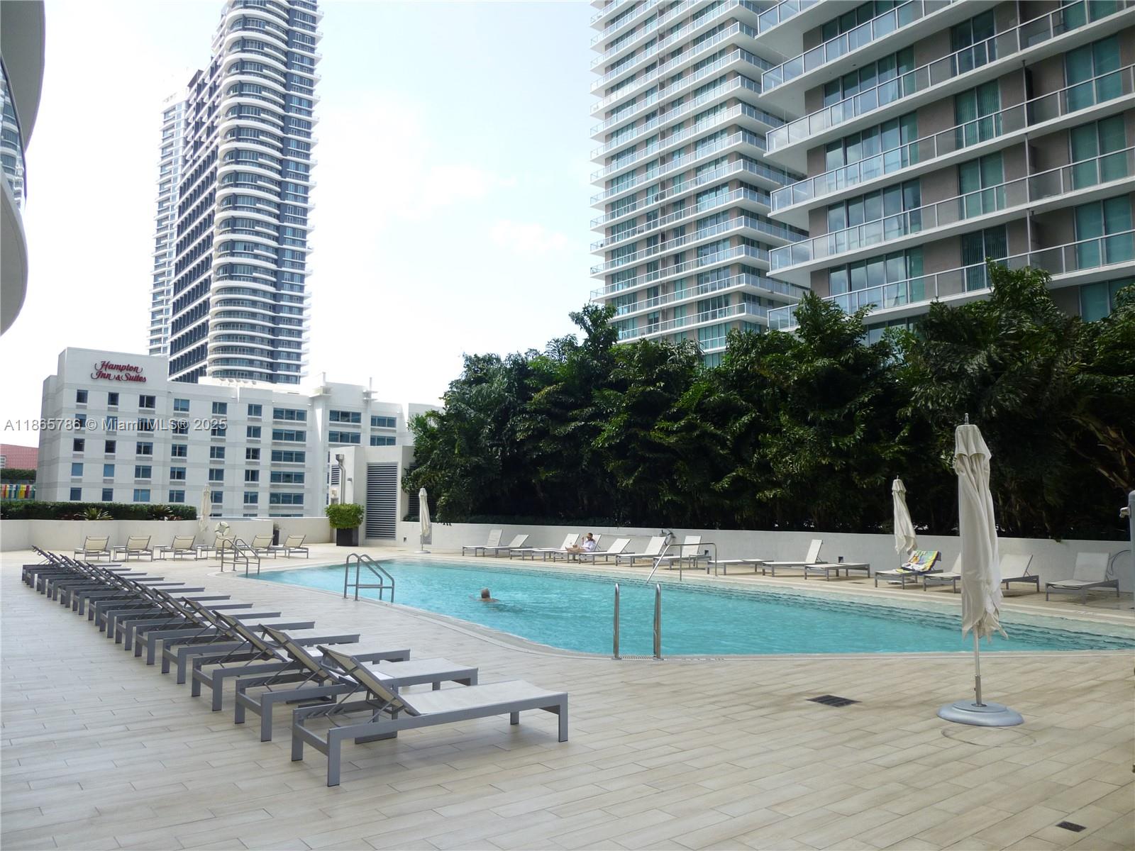 Beautiful 2 bed 2 baths corner unit at Millecento Condo, Pininfarina's design; floor to ceiling windows, glass railing terraces, beautiful city views, large terrace. Located in the heart of Brickell, steps from Mary Brickell Village, Brickell CitiCentre. Open kitchen, stainless steel appliances, porcelain tile floors, washer & dryer inside the apt. Full amenities, heated roof top pool and spa, elegant club house, billiards, fitness center, sauna. One parking space assigned.