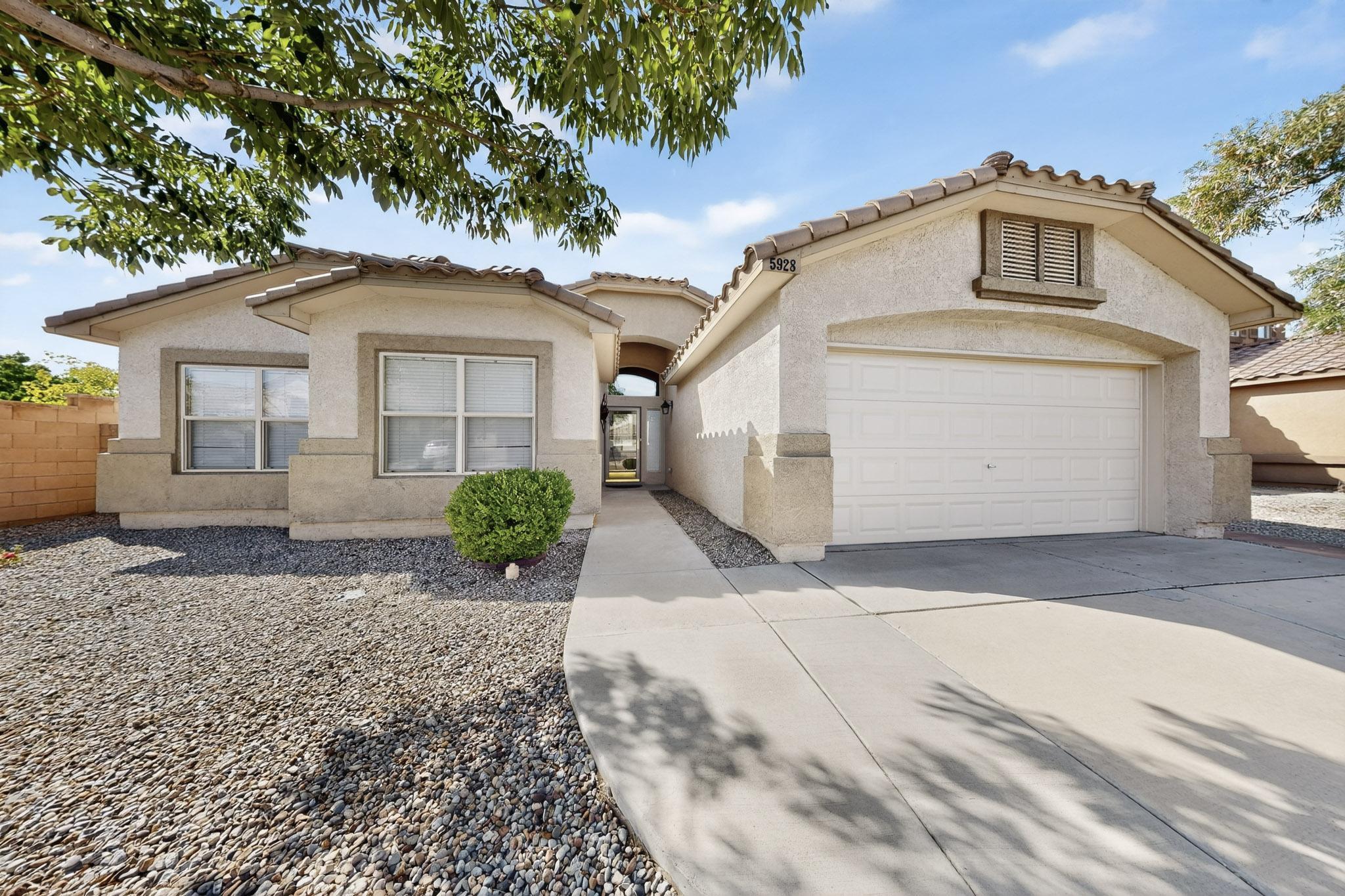 This Beautiful home on a corner lot, featuring 2 living areas, kitchen with updated appliances, includes refrigerator and microwave, Corian Counters. 3 bedrooms plus 1 bedroom used as an office and can easily be converted to a fouth bedroom.  The gas fireplace for those cold winter days. The home is wired for alarm system, also, includes surround sound, new lighting in main area. the home includes a 50 gallon water heater, 12 SEER HVAC, Insulatd garage door, storage racks in garage convey, also has a keypad access for the garage door.  Insulated metal front door,  The backyard is xero scaped with a shed with sensor lights attached.  Drip system in both front and back yard.  This is a must see!