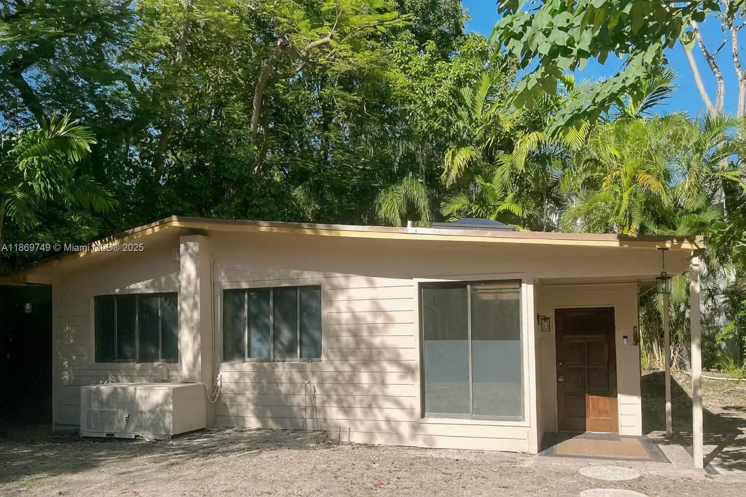 Charming single-family home located in the heart of Center Coconut Grove, just moments from CocoWalk and downtown Coconut Grove. Set on a gated lot with a spacious front yard, the property offers a rare blend of privacy and prime location. The existing one-bedroom, one-bathroom residence is move-in ready, but also presents a unique opportunity for the buyer to add a second floor or redevelop the property to suit their vision.