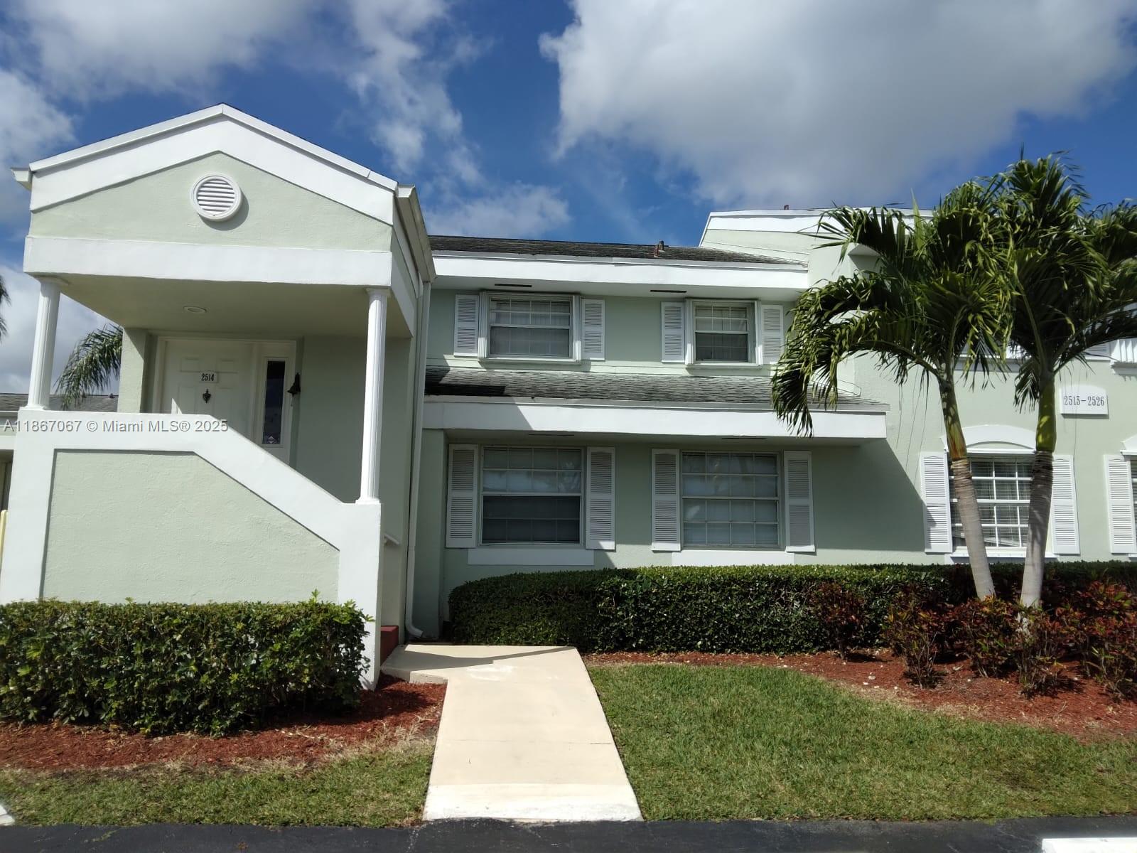 This well maintained 2nd Floor, end  unit in the guard gated Keys Gate Community, has a water view from the ample rear Balcony. The Interior of this  Unit was recently freshly painted and the water Heater, Refrigerator  and the Air conditioning system (in and out) were also replaced recently. There are modern ceramic tile flooring  in the living  room, dinning room,  kitchen and bathroom.
