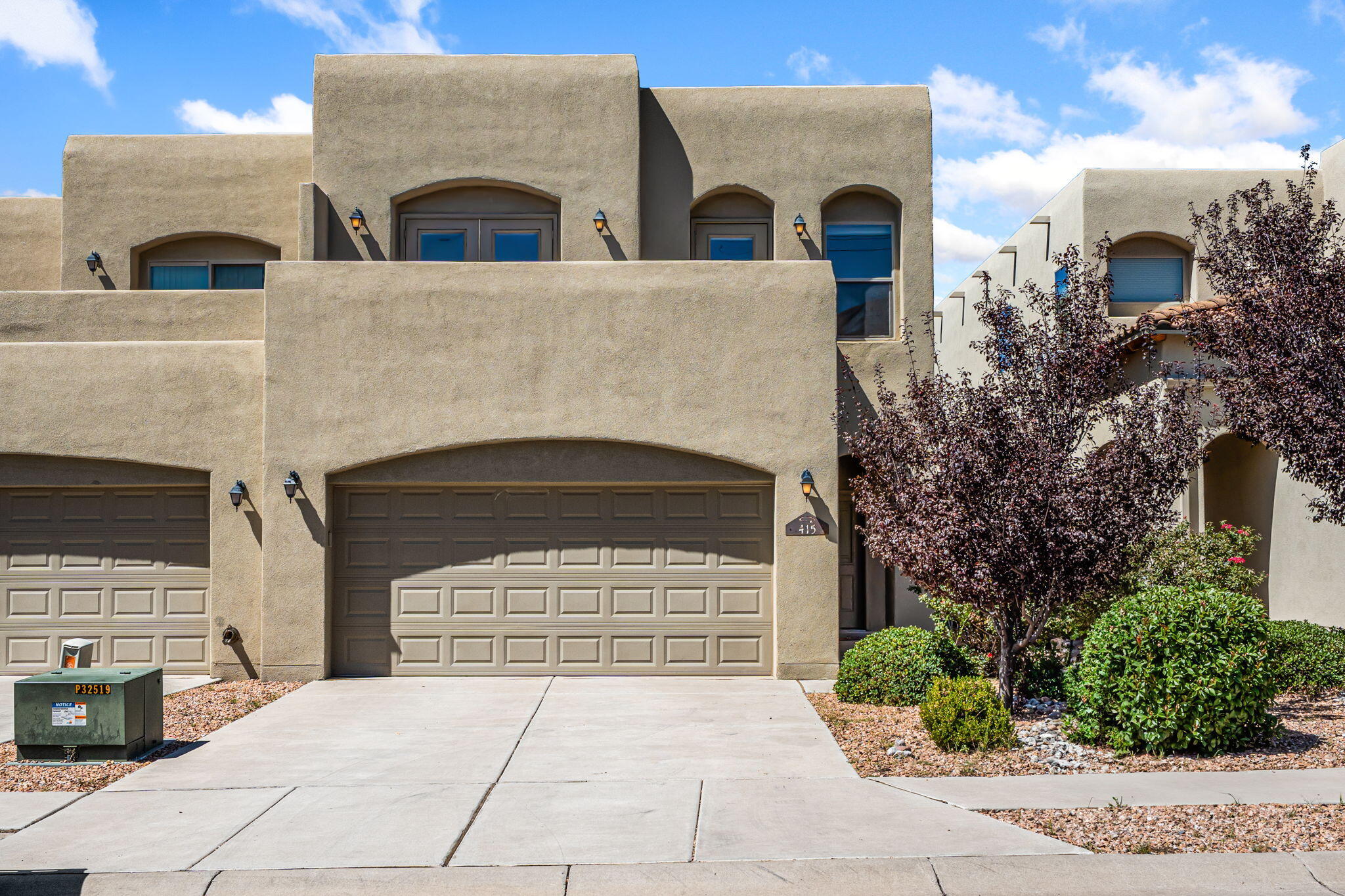 What an elegant home.  Looks attached, but actually has its own exterior walls.  Sophisticated Twilight townhome overlooking the city lights and downtown Albuquerque.  Extra tall ceilings, 3 bedrooms plus bonus area for reading, studying, or playing. Energy efficient open floor plan with cozy gas fireplace for evening relaxation.  Every bedroom has a balcony with views, either sparkling lights or majestic mountains!  Entertain Thanksgiving dinner on your huge upper balcony!  Gorgeous custom cabinets and granite countertops, stainless appliances.  Blackout curtains in primary suite with spa-like ensuite including garden tub, separate shower, and walk-in closet.  Easy access to I40 to hospitals, shopping, the base, and schools.   Seller financing possible.  Call listing broker for details.