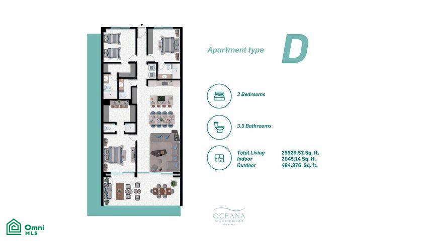 Oceana Indico Tower 302 C, El Tezal, Los Cabos, Baja California Sur